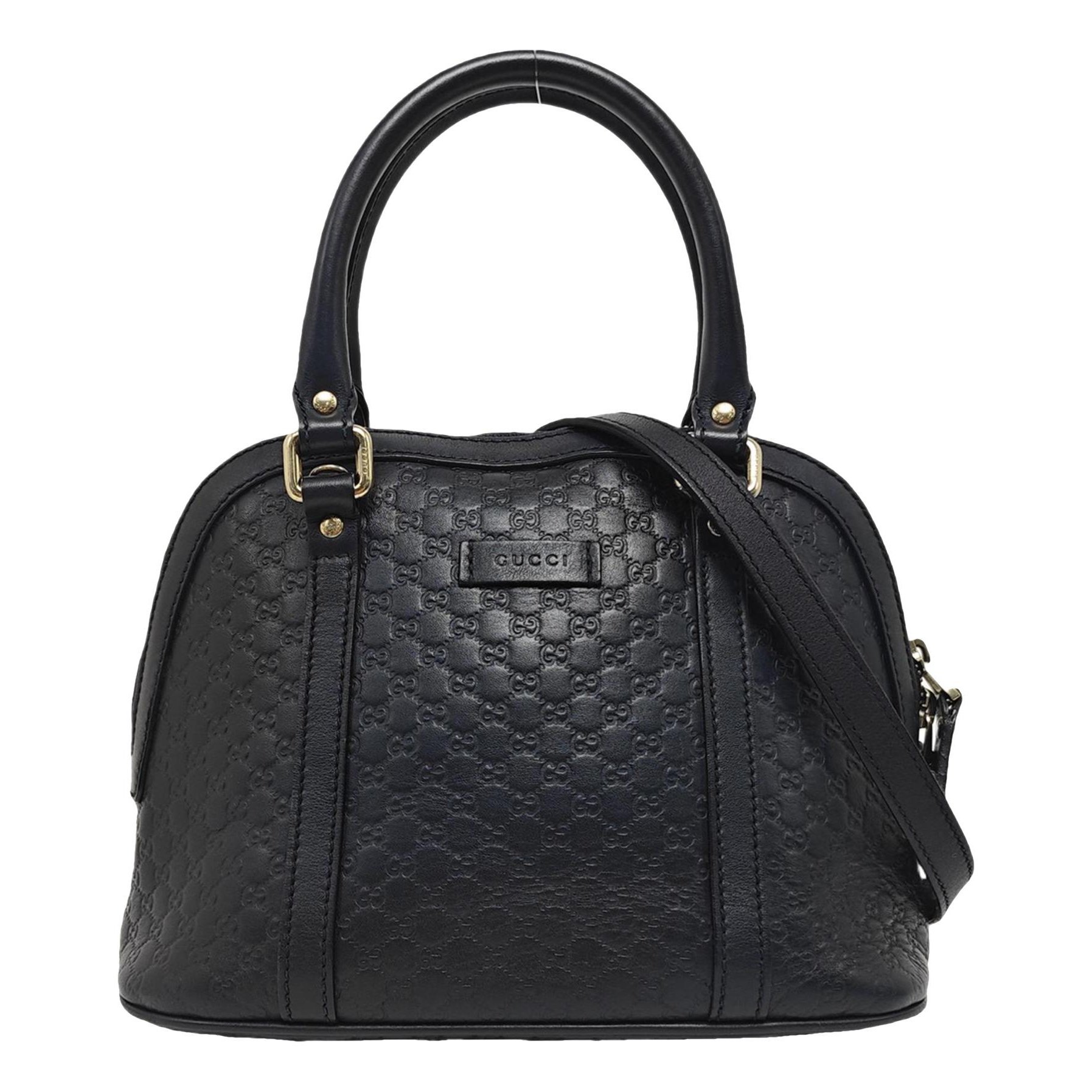 Dôme leather crossbody bag