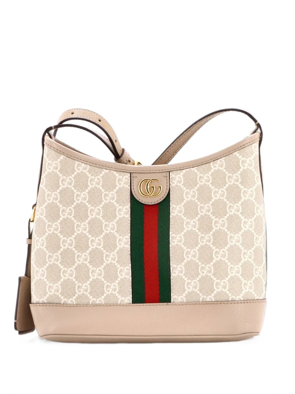 Ophidia Open Bucket Bag GG Coated Canvas with Leather Small shoulder bag