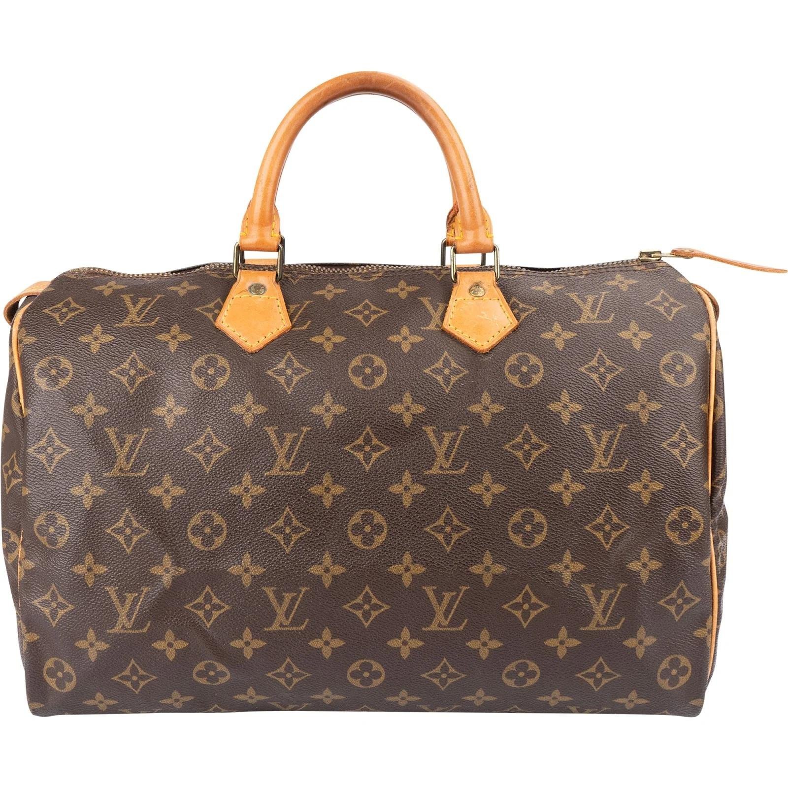 Speedy leather handbag