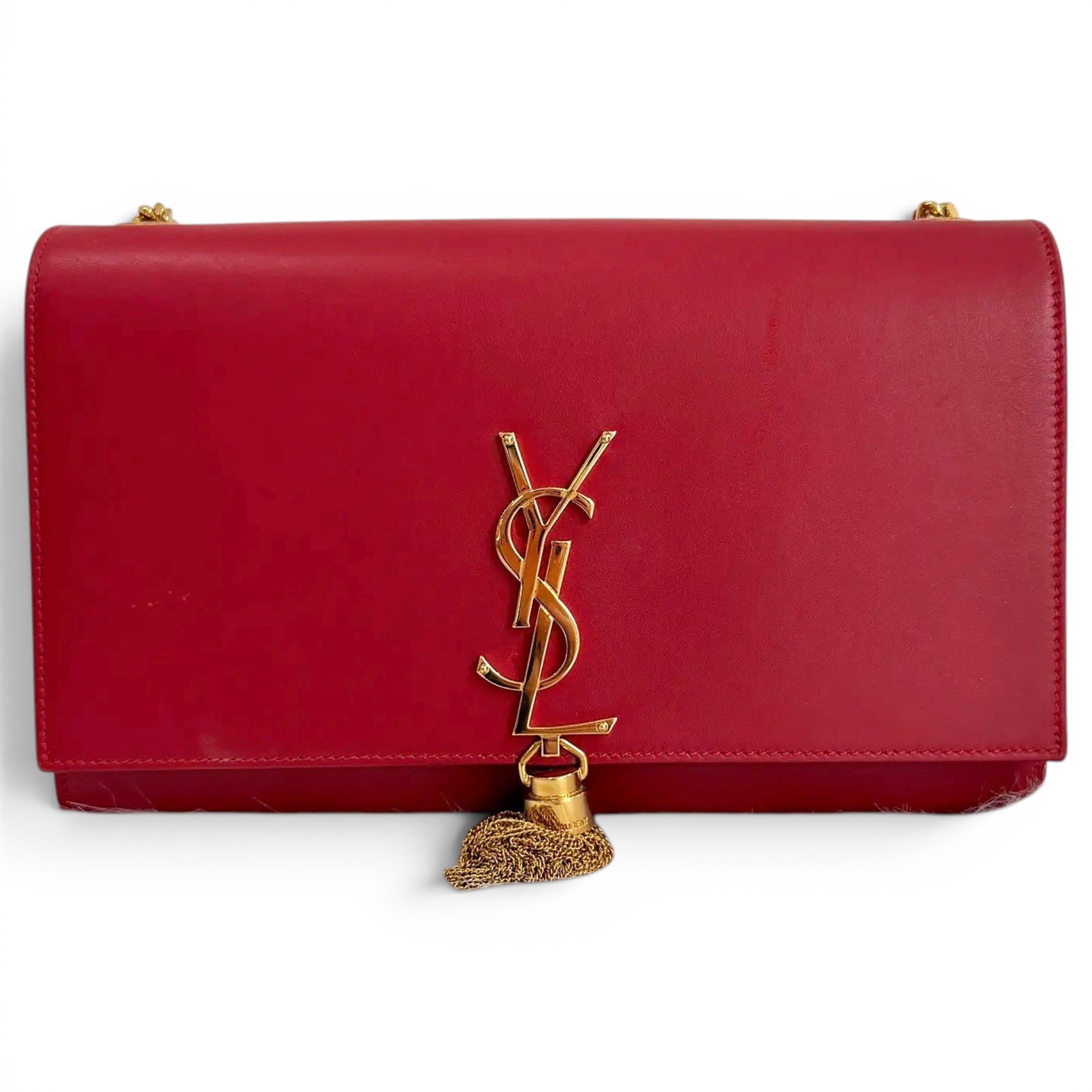 Pompom Kate leather handbag