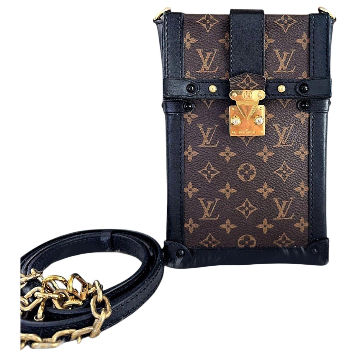 Pochette Trunk Verticale leather crossbody bag