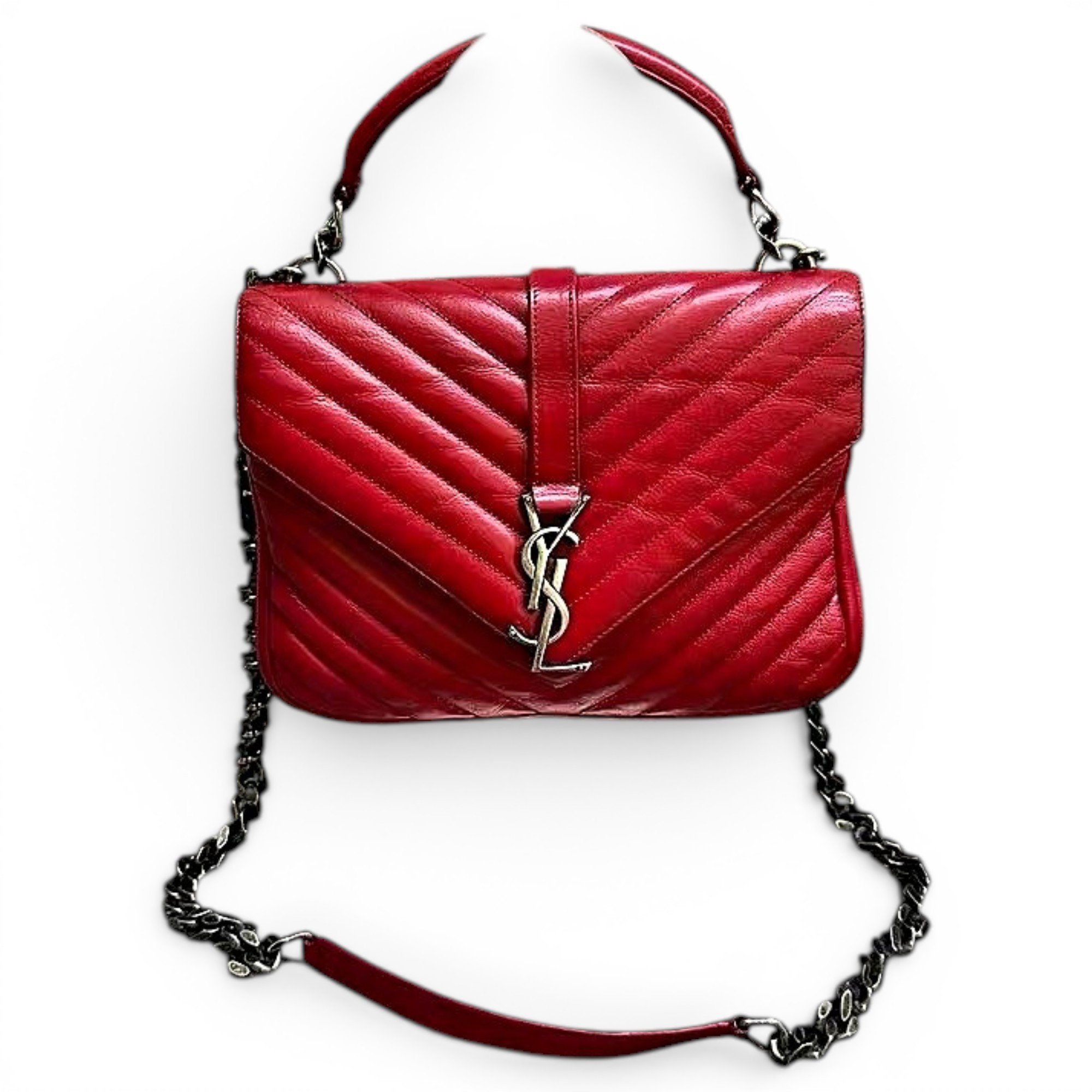 Collége monogramme leather handbag