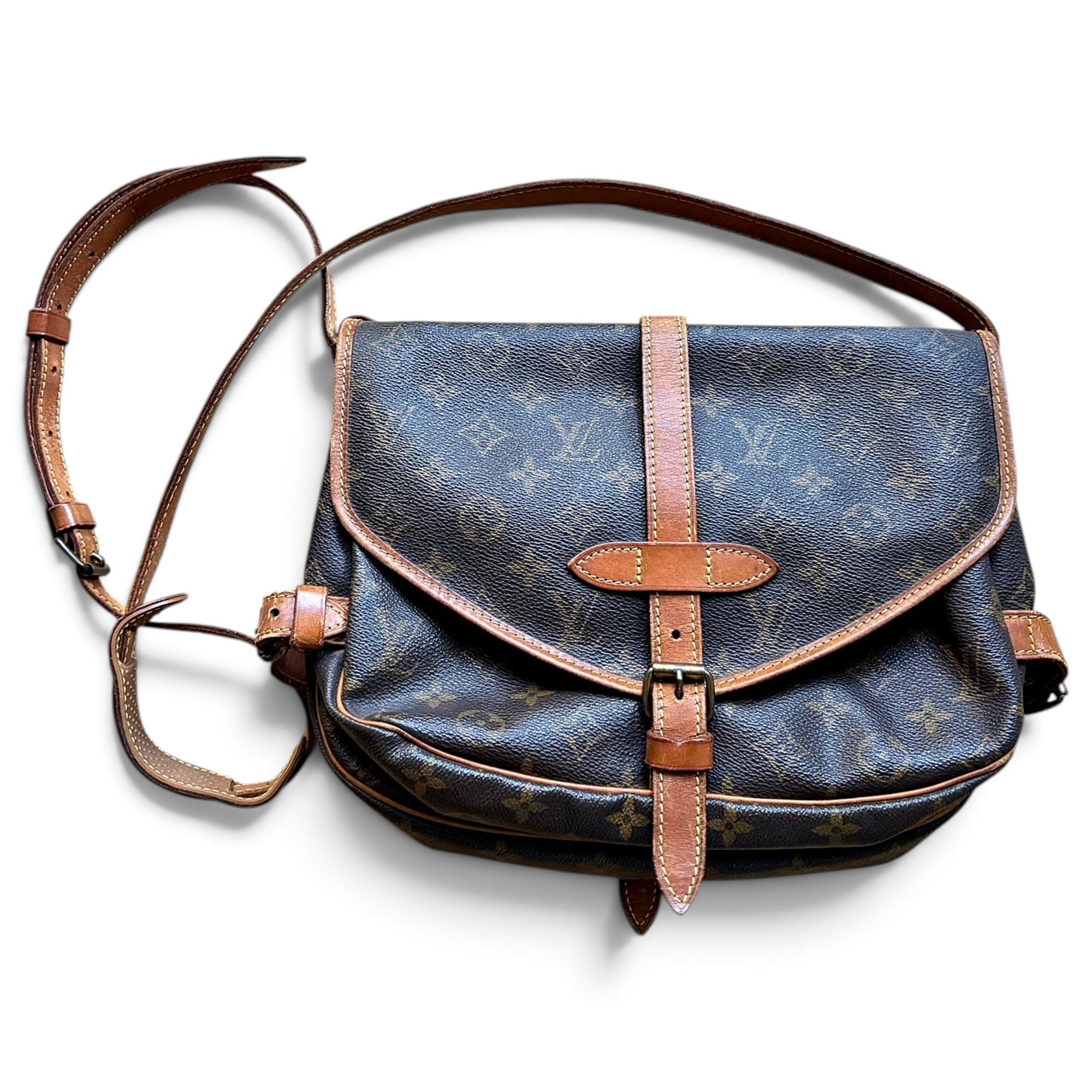 Saumur leather crossbody bag