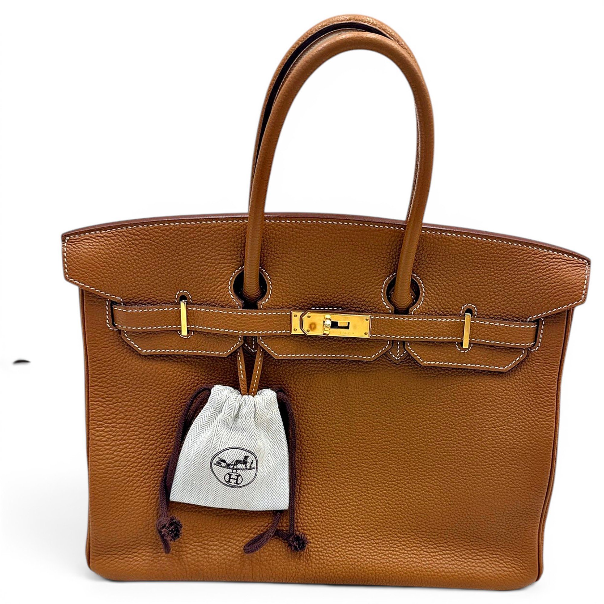 Birkin 35 leather handbag