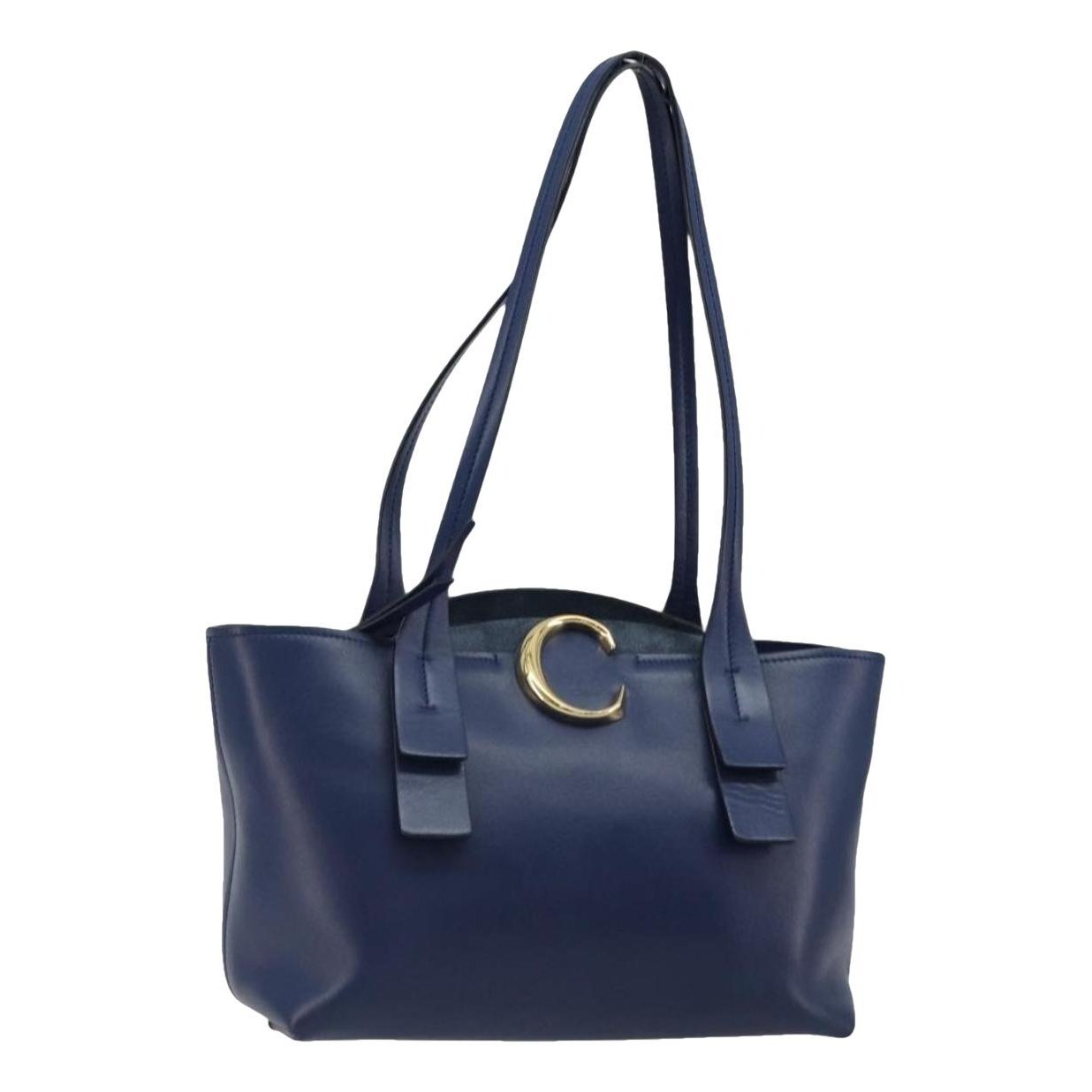 C leather tote