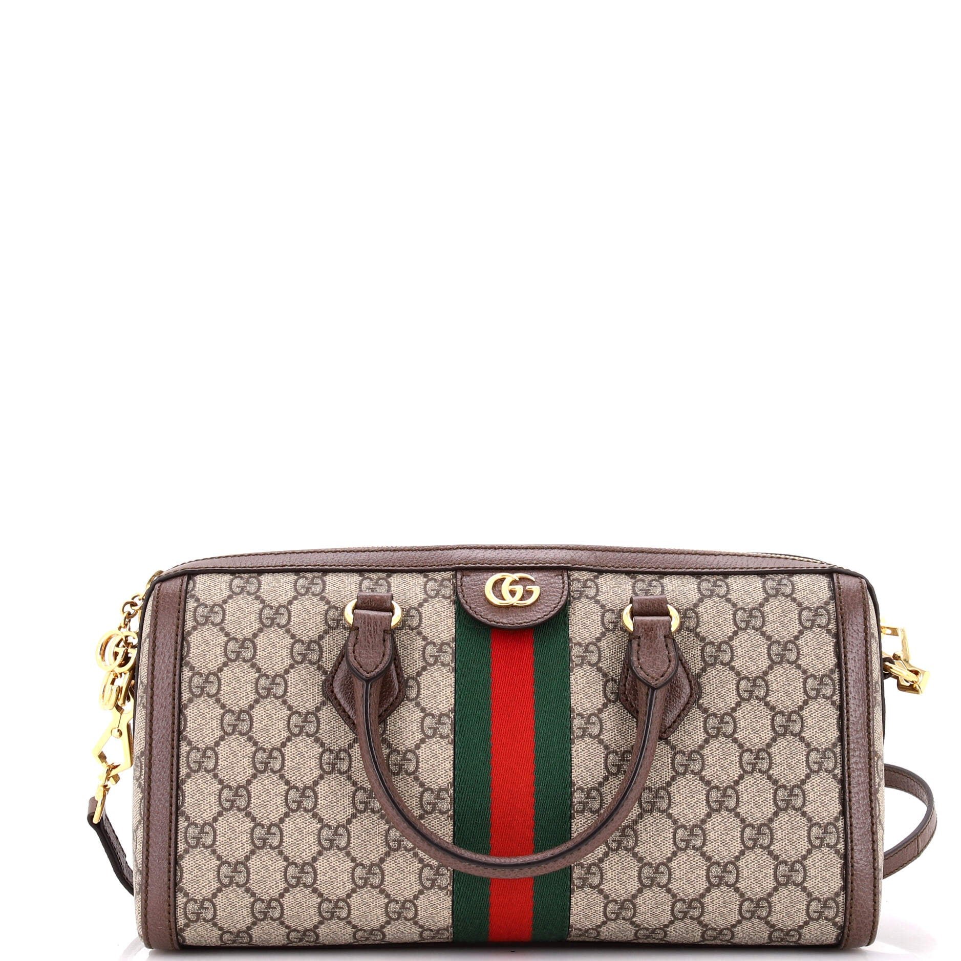 Ophidia Boston Bag GG Coated Canvas Medium