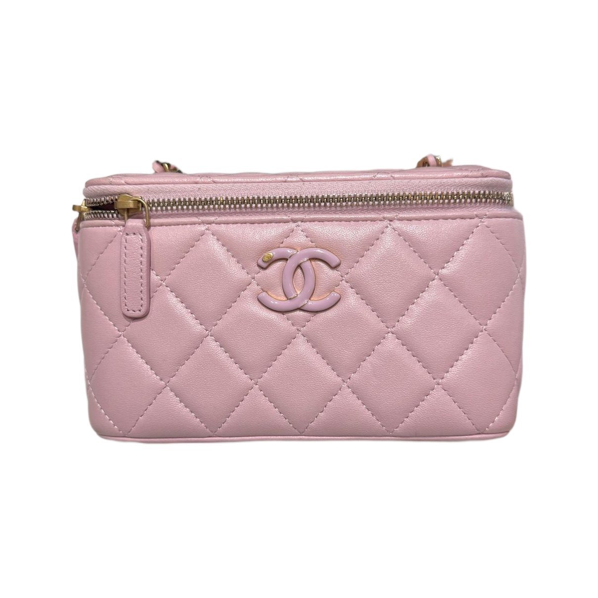Vanity leather handbag