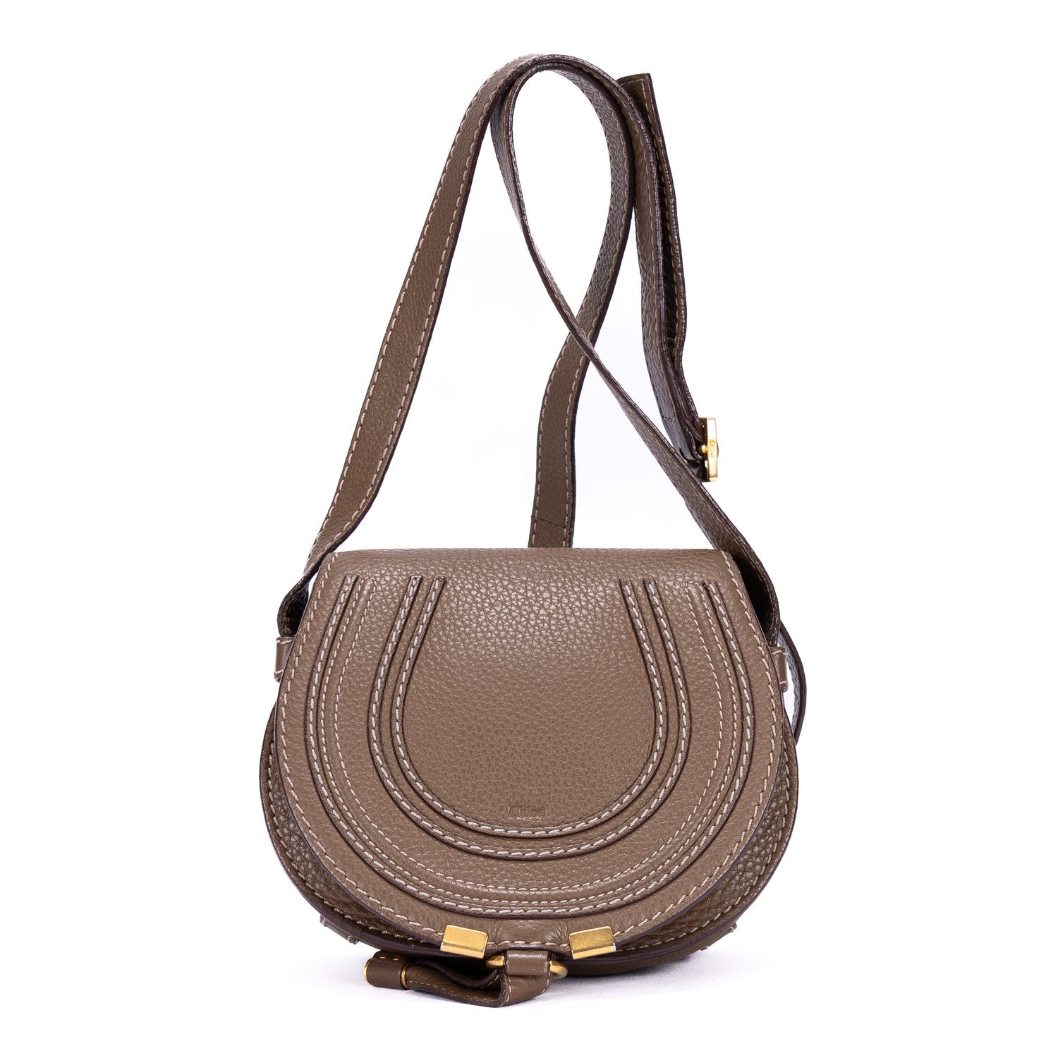 Drew leather handbag