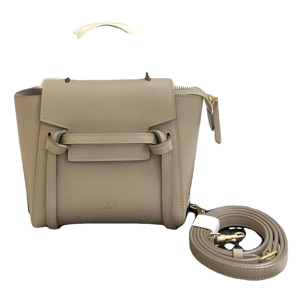 Belt leather handbag