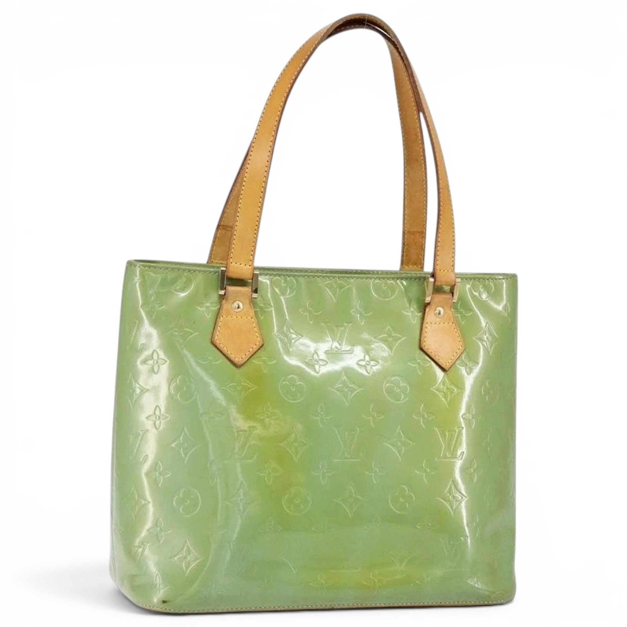 Patent leather handbag