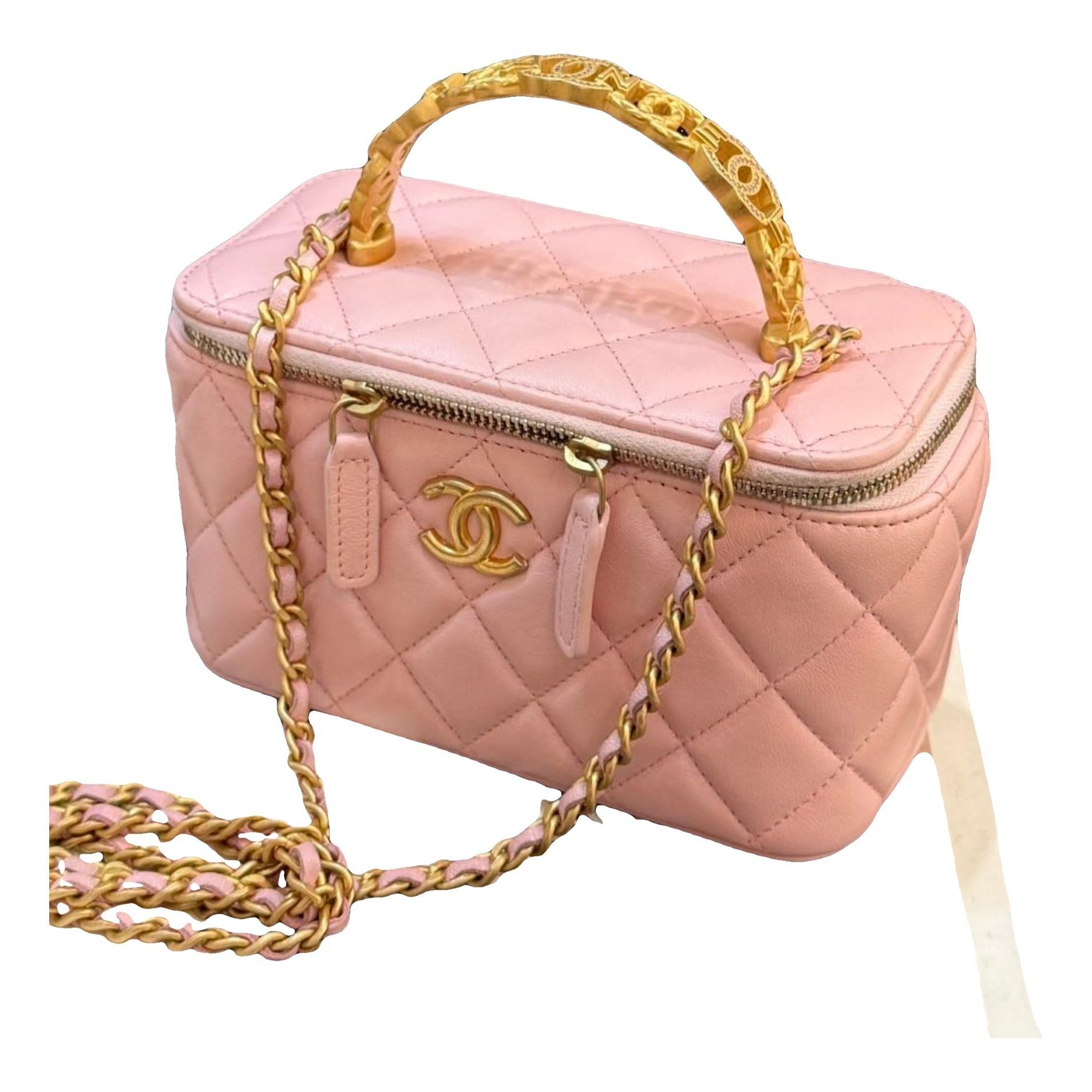 Trendy CC Vanity leather handbag