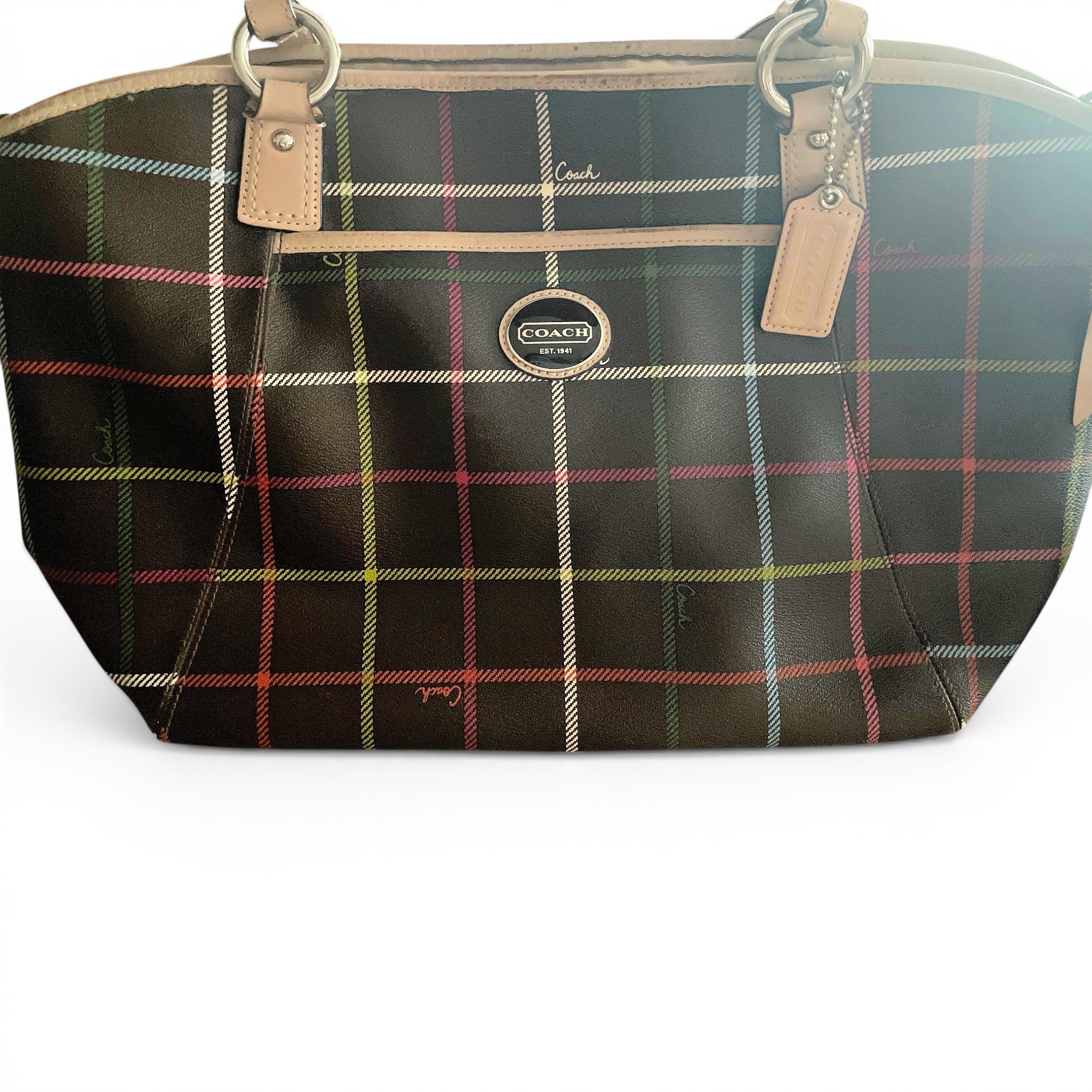 Vinyl handbag