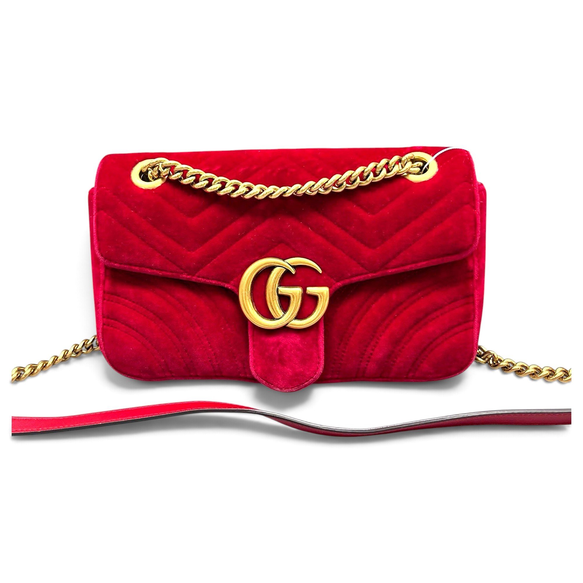 GG Marmont Ribbon velvet handbag