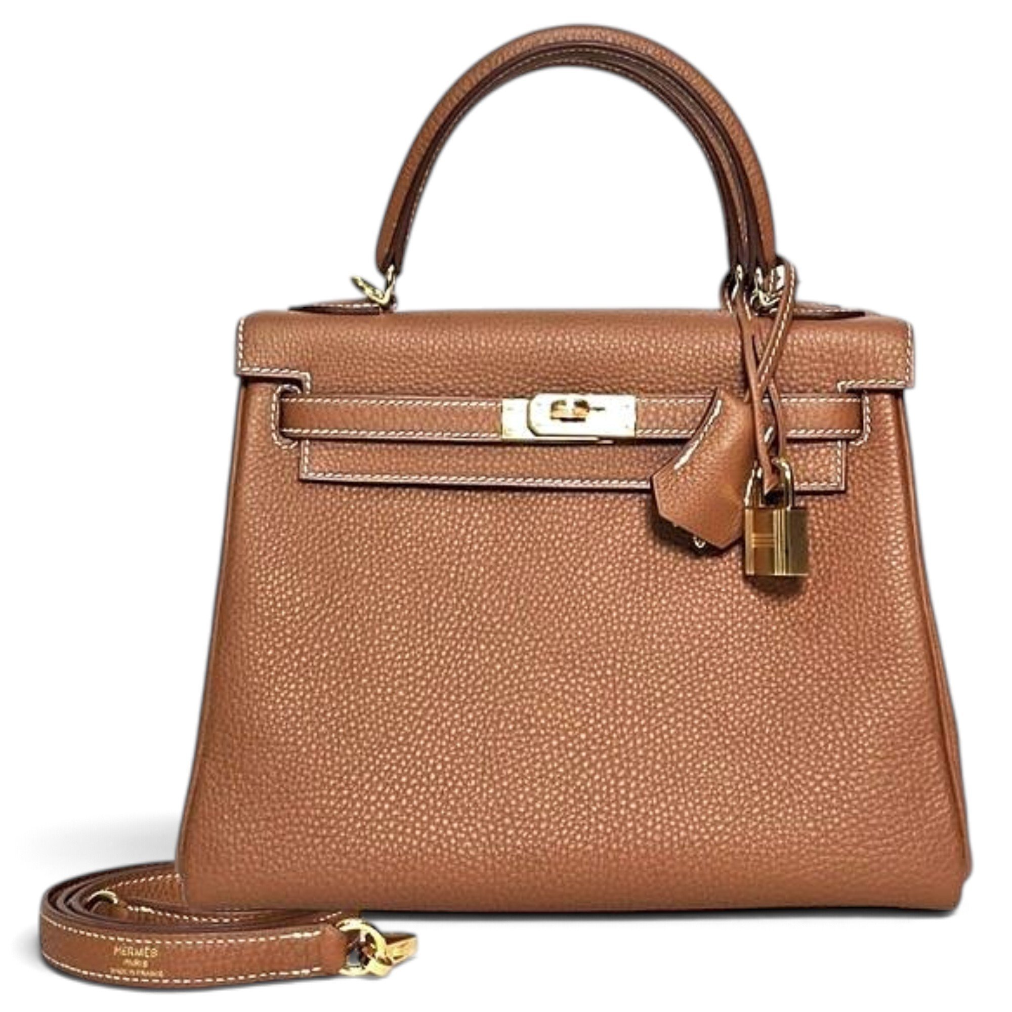 Kelly 25 leather handbag