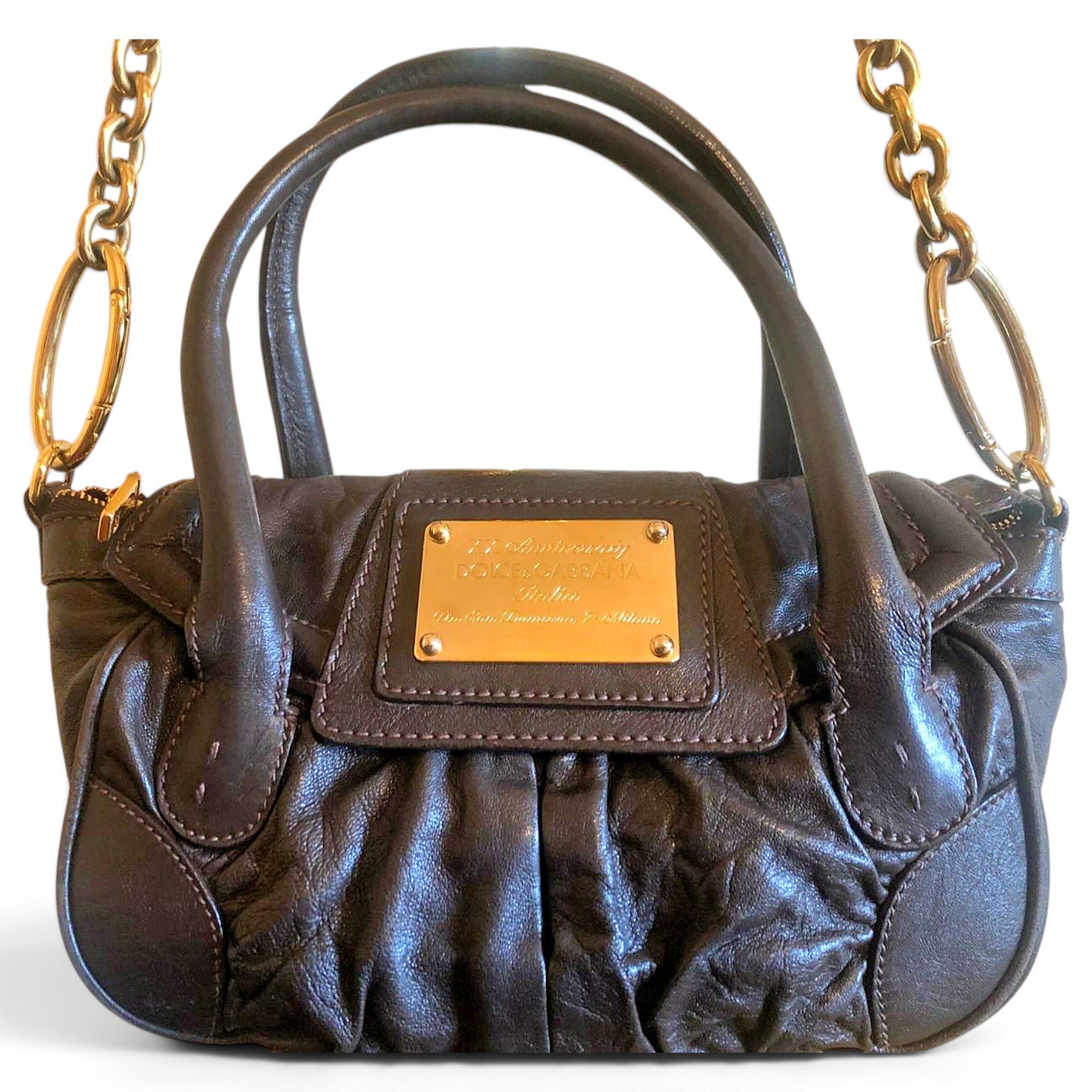 DG Girls leather crossbody bag