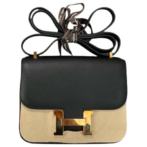 Hermes Constance 18 Handbag Black Epsom Leather