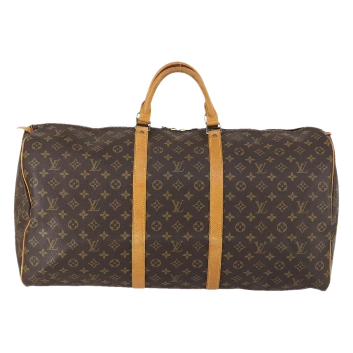 Keepall leather travel bag