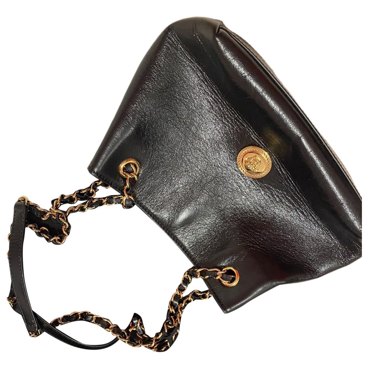Leather clutch bag