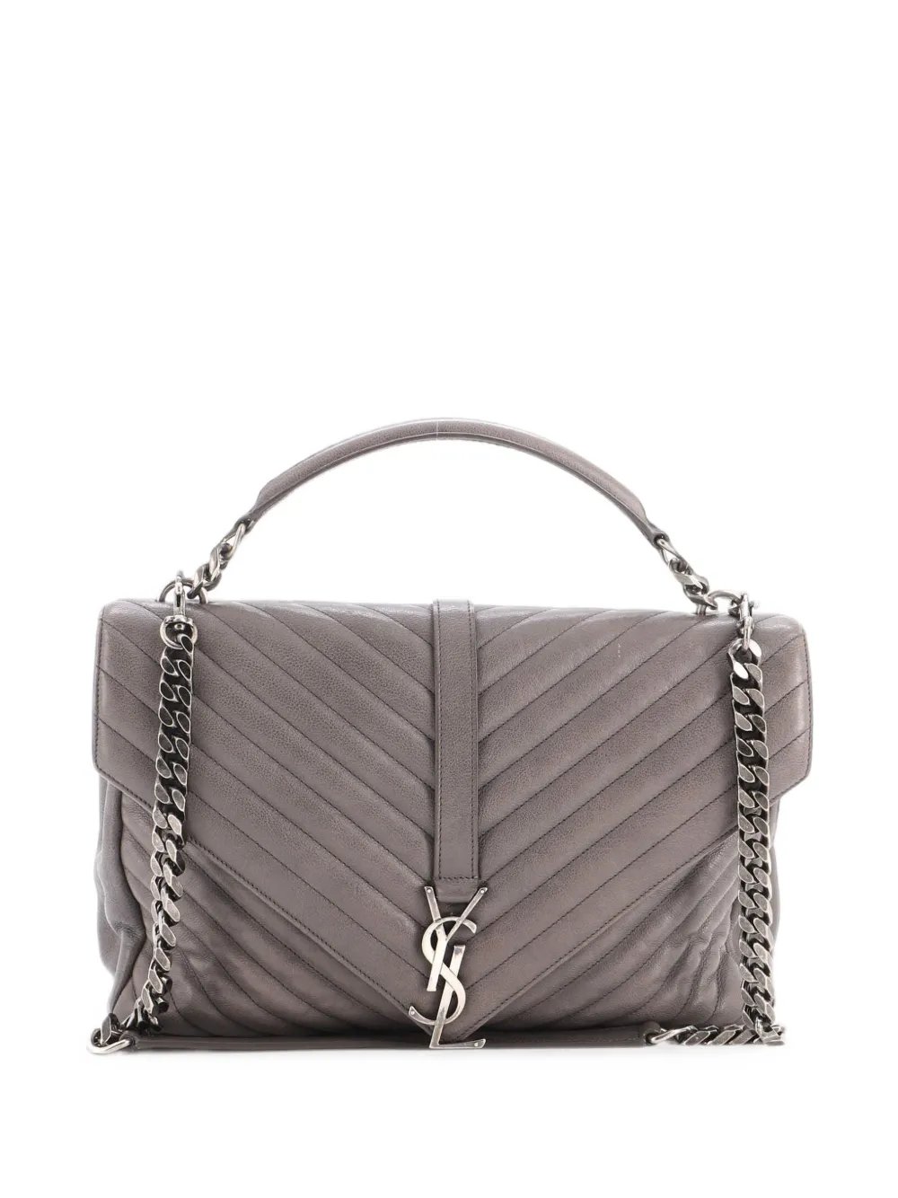 Classic Monogram College Bag Matelasse Chevron Leather Medium crossbody bag