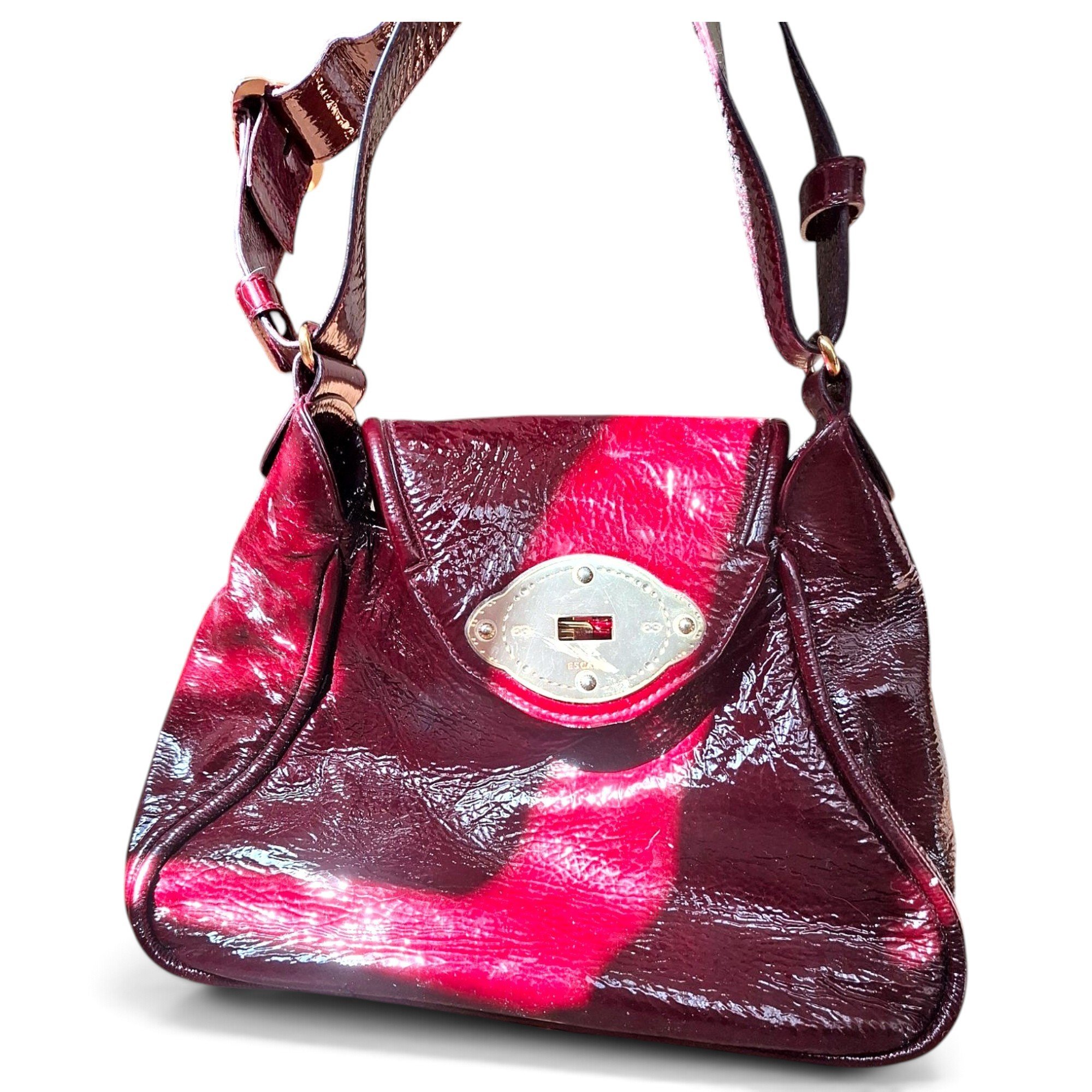 Patent leather handbag
