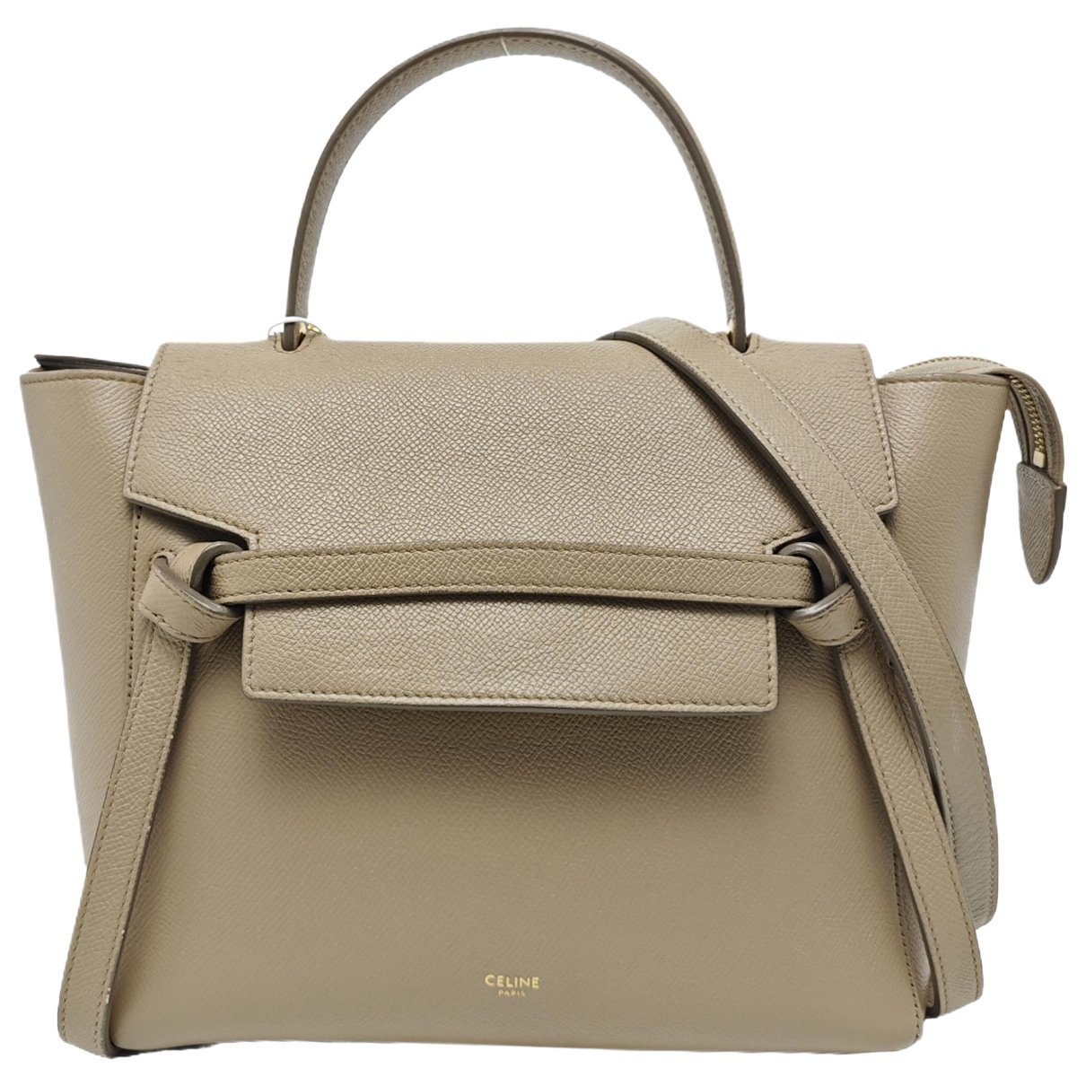 Belt leather handbag