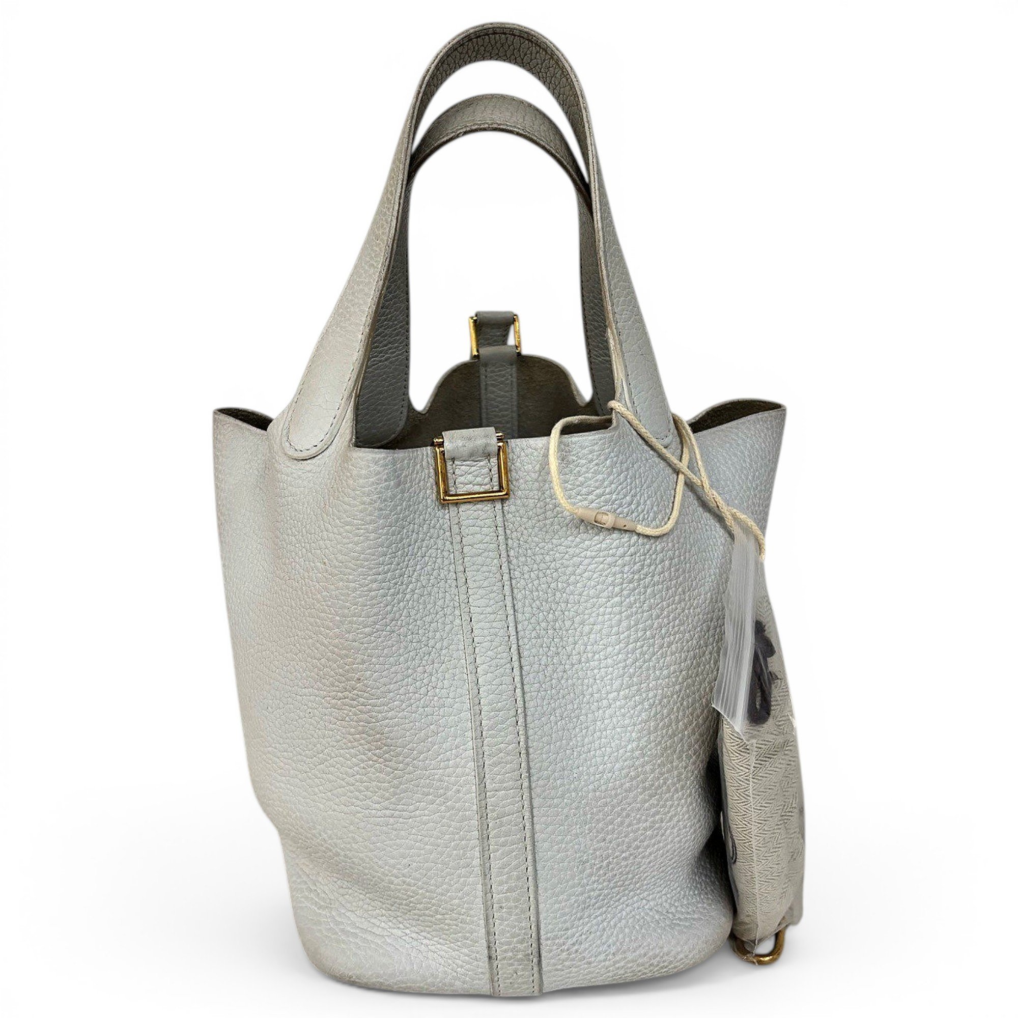 Picotin leather tote