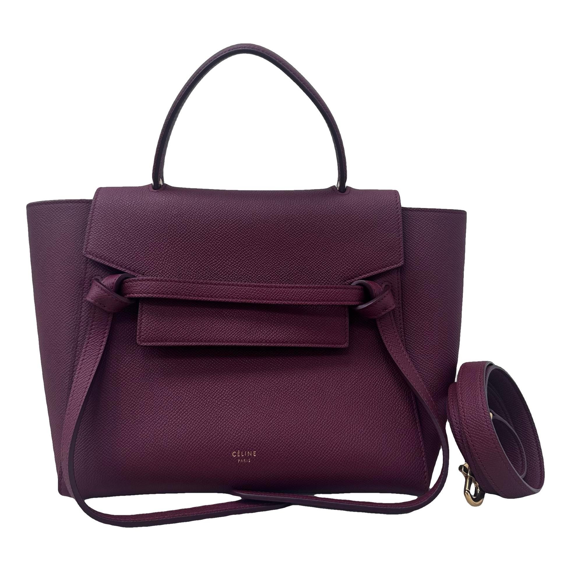 Belt leather handbag