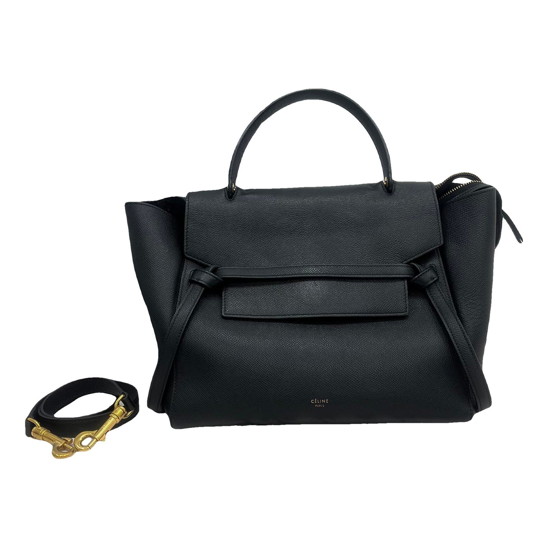 Belt leather handbag