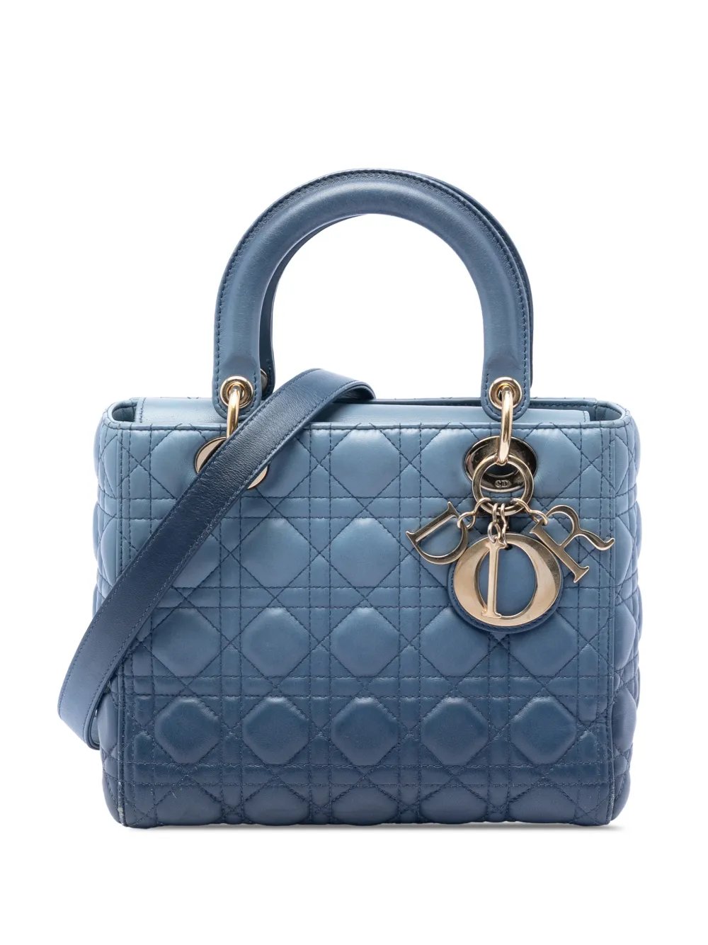 2021 Medium Ombre Lambskin Cannage Lady Dior satchel