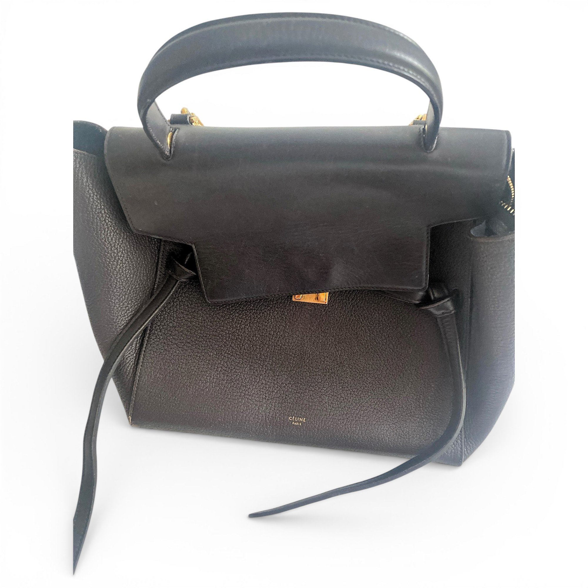 Belt leather handbag