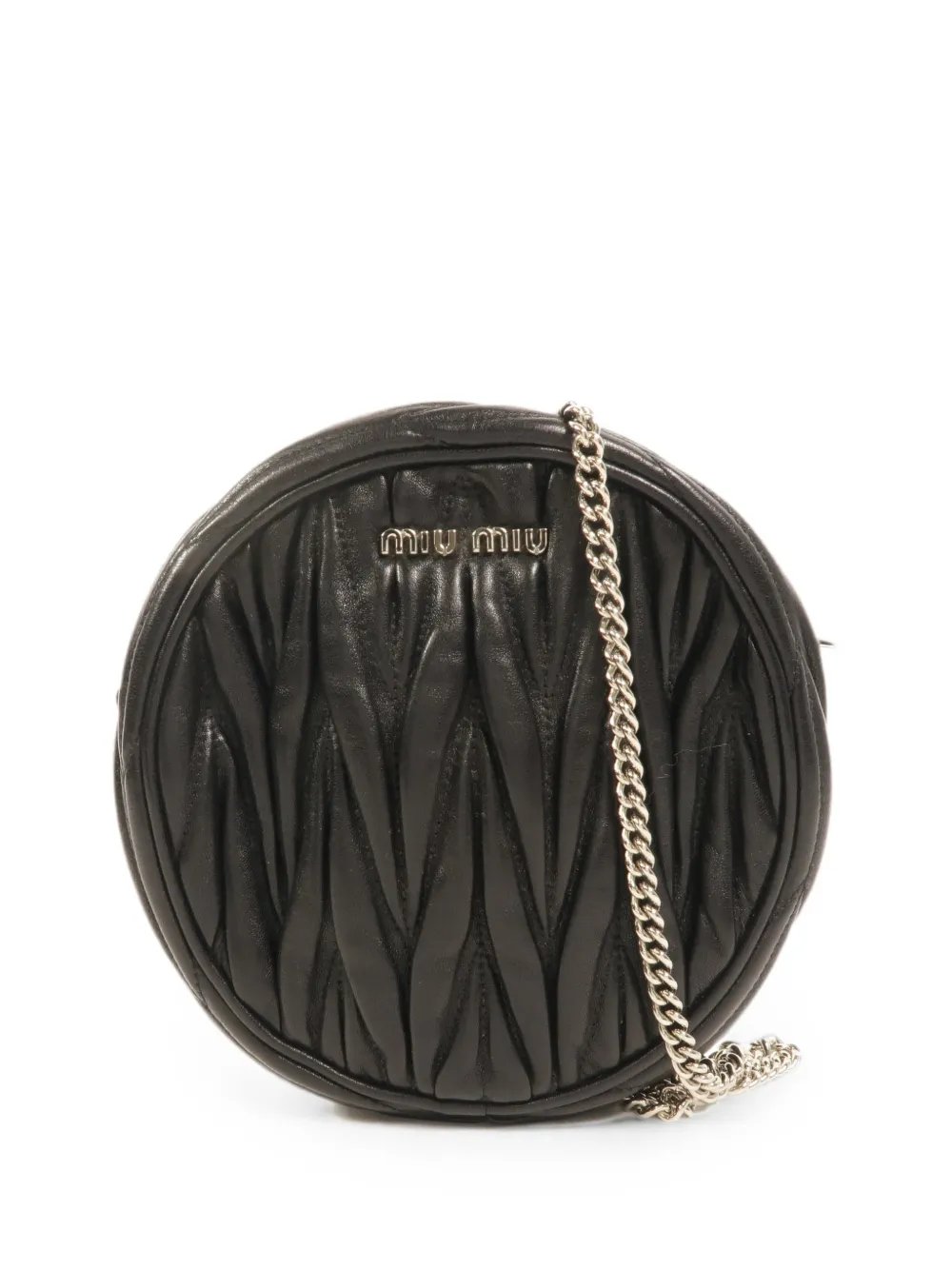 Matelassé chain shoulder bag