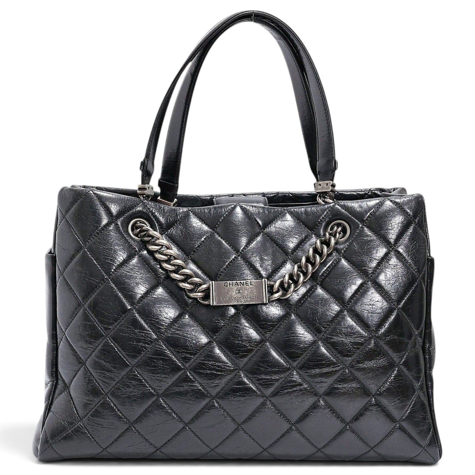 Leather tote