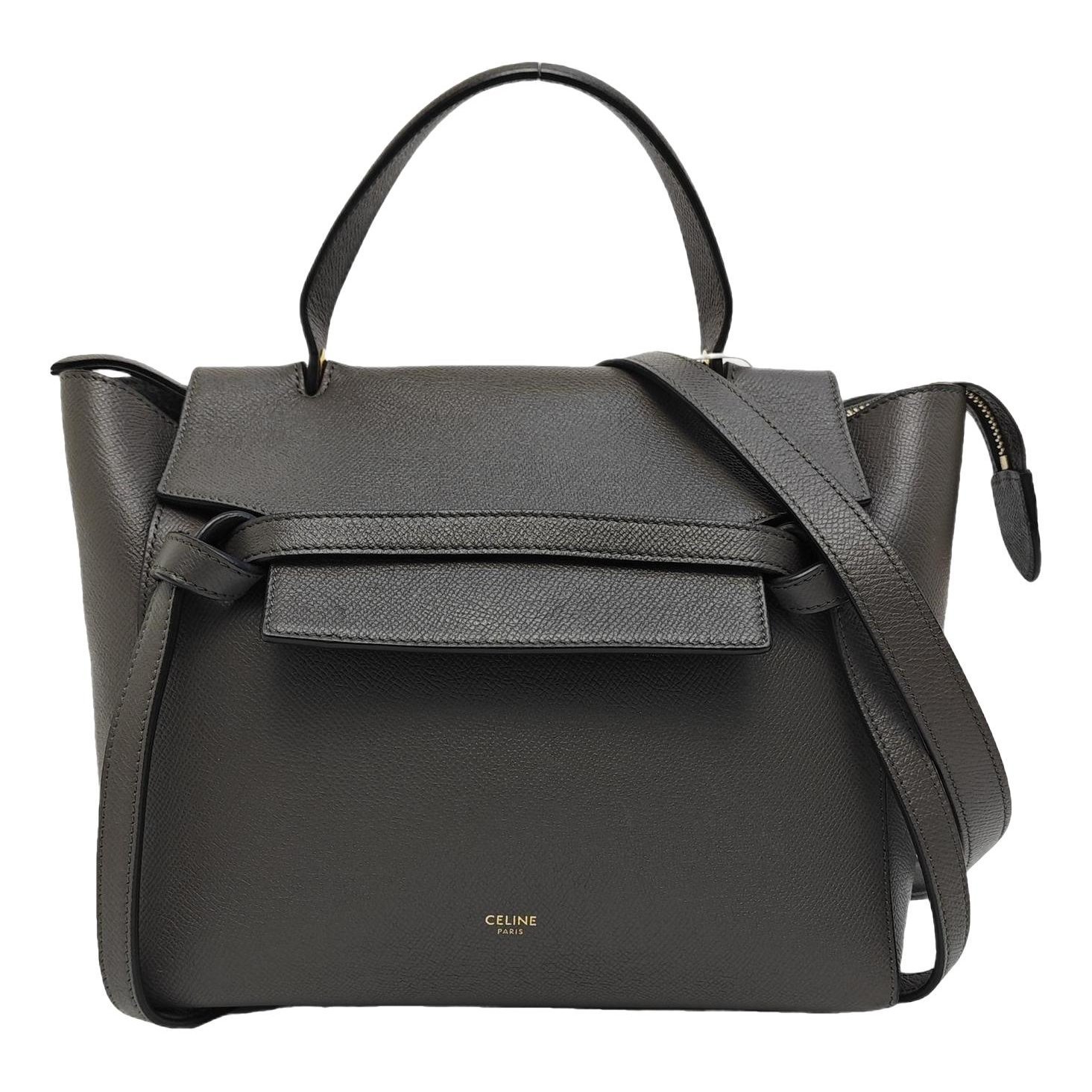 Belt leather handbag