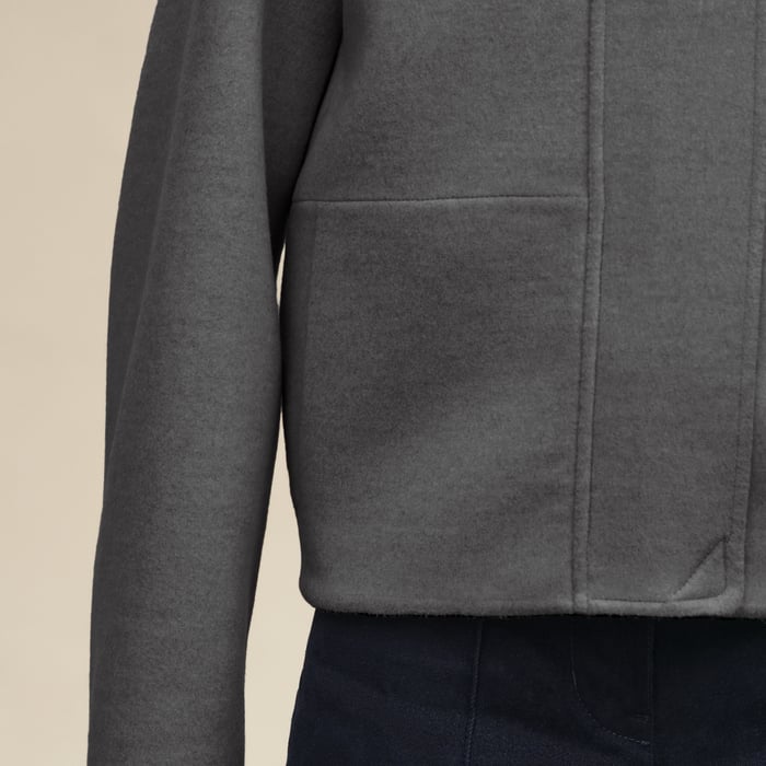 Gris Fumé Cashmere Jacket