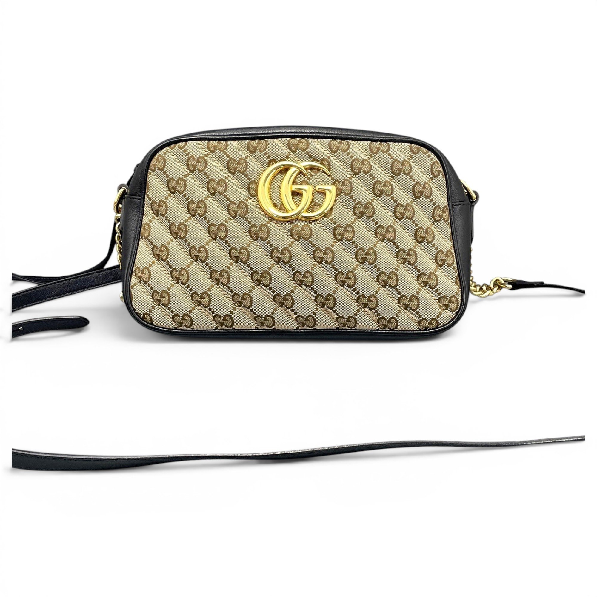 Pearly GG Marmont leather handbag