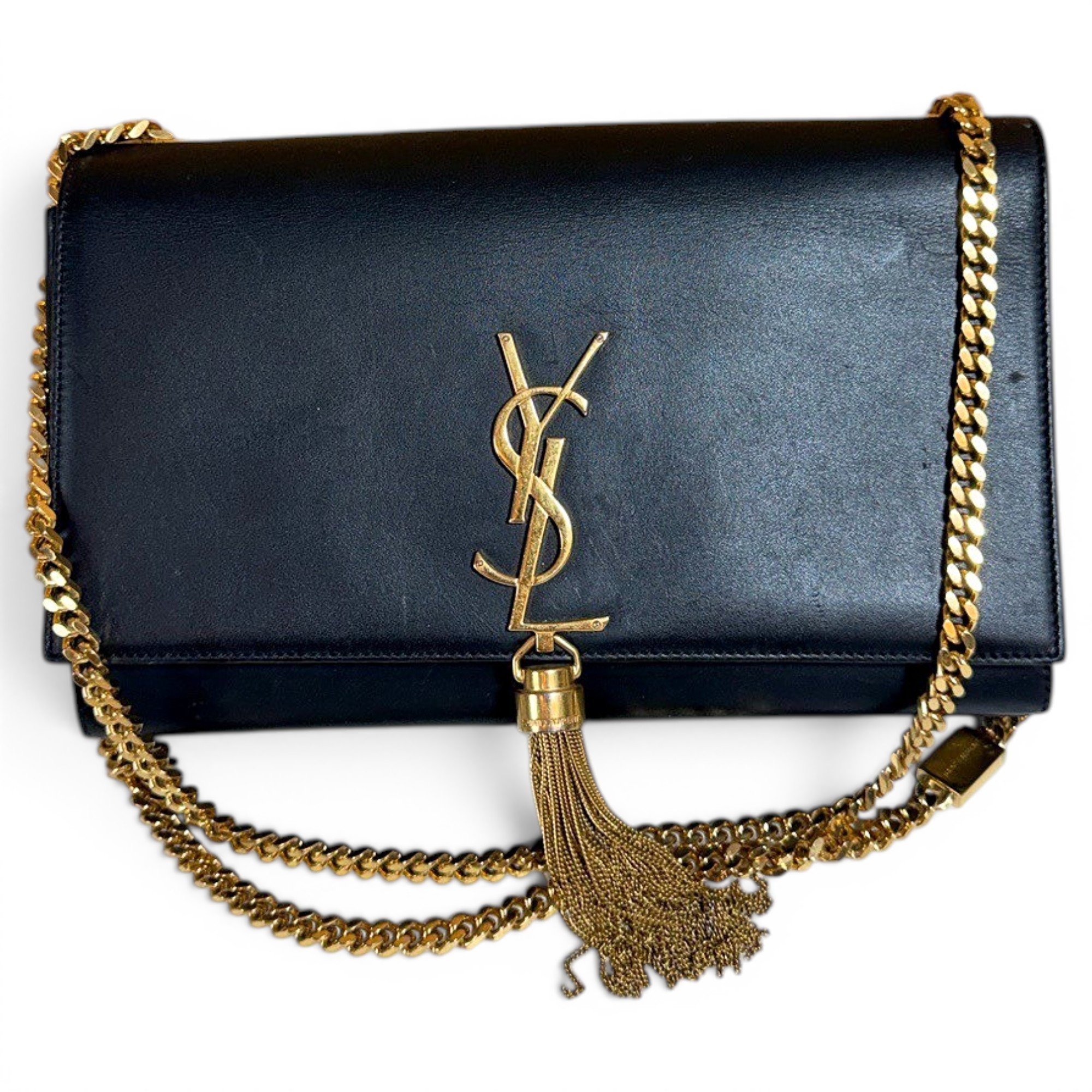 Pompom Kate leather handbag