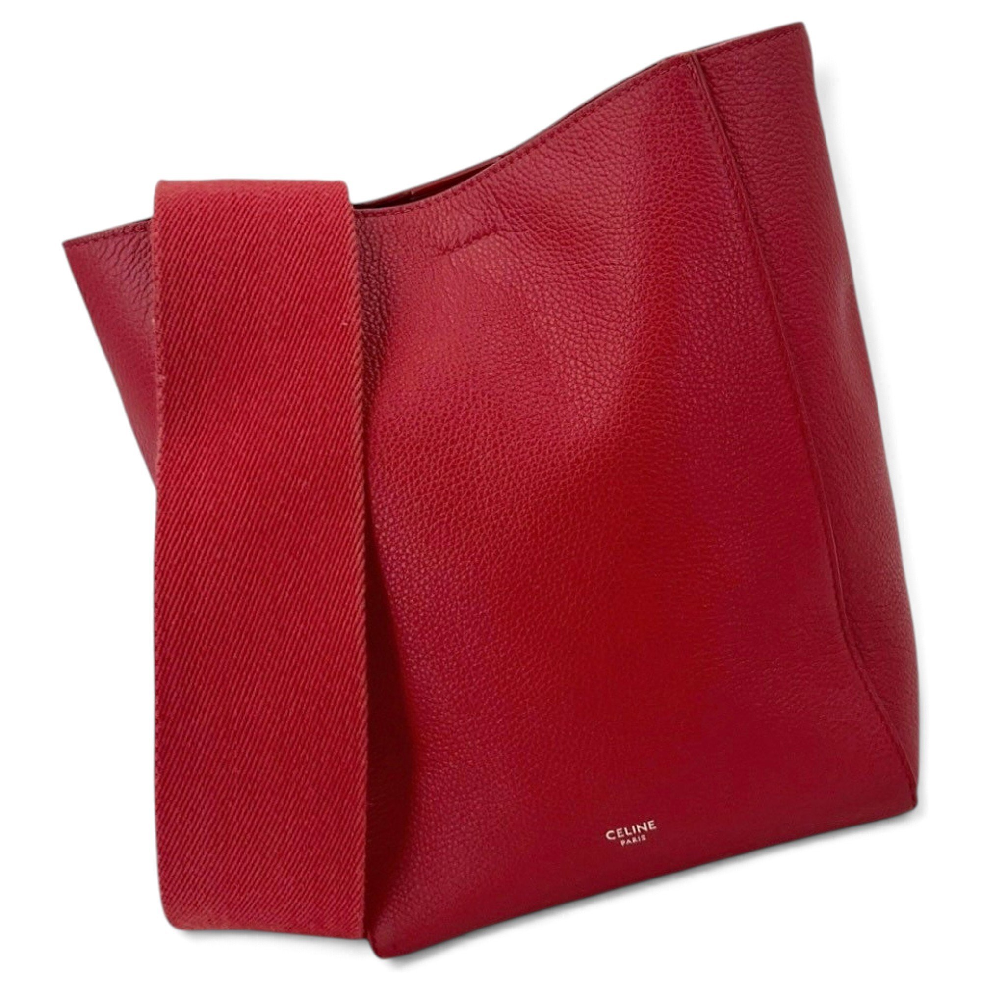 Seau Sangle leather handbag