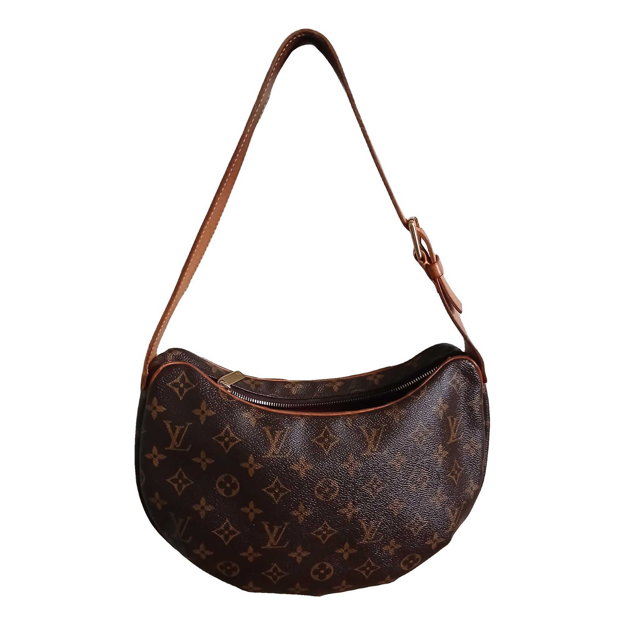 Croissant leather handbag