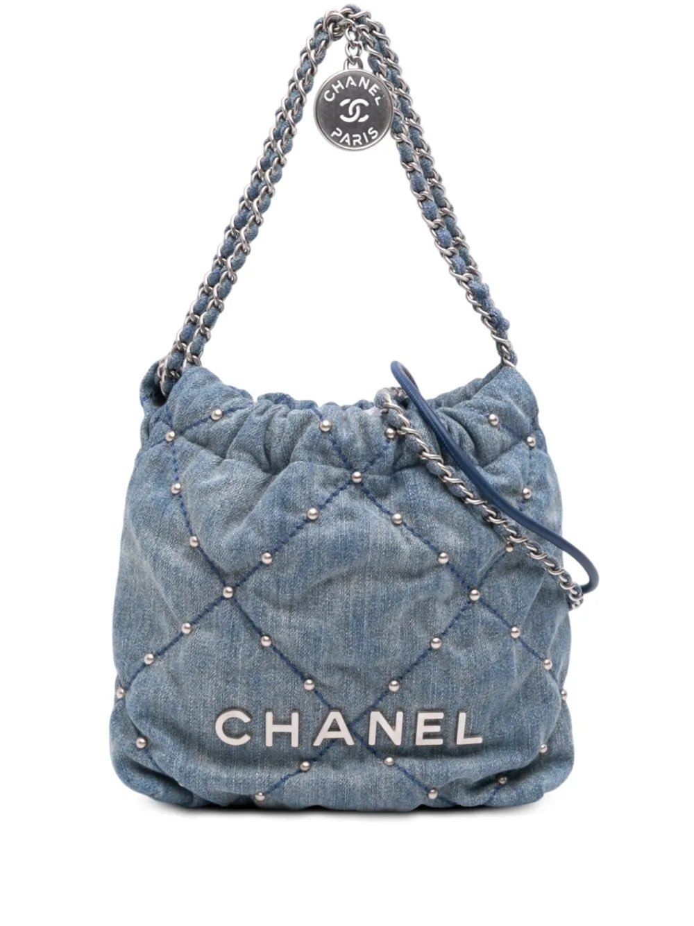 2021-2026 Mini Denim Studded 22 Handbag satchel
