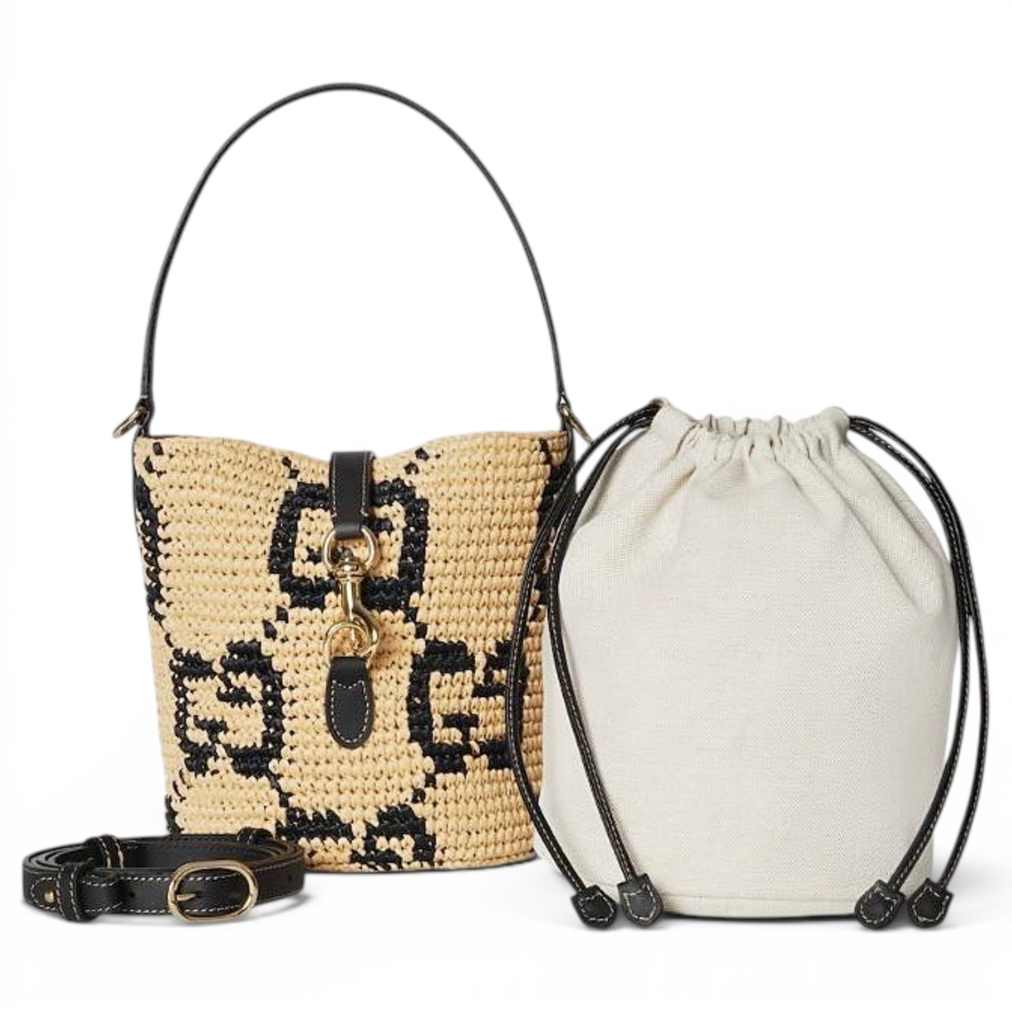 GG Marmont Chain Bucket cloth crossbody bag