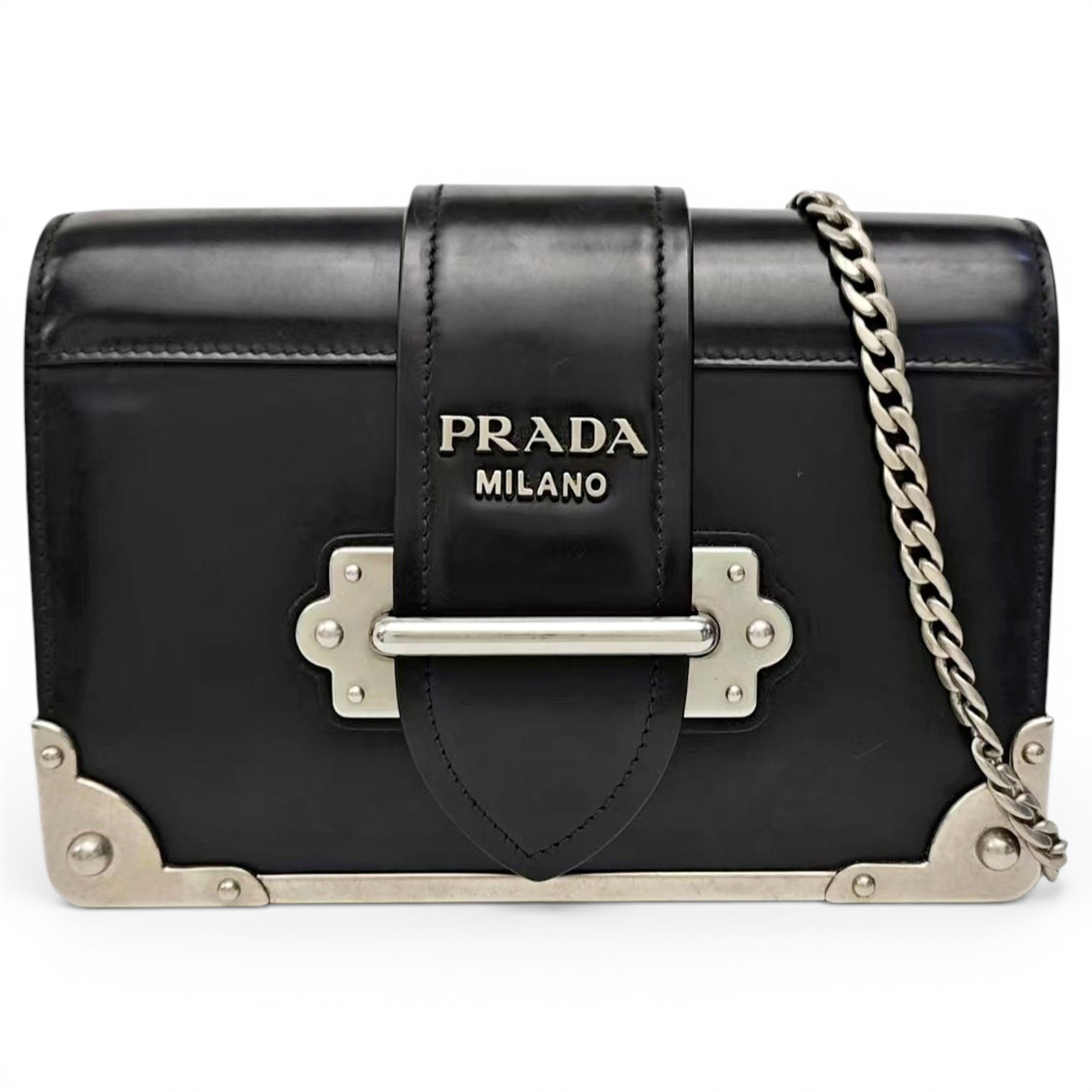 Cahier leather handbag