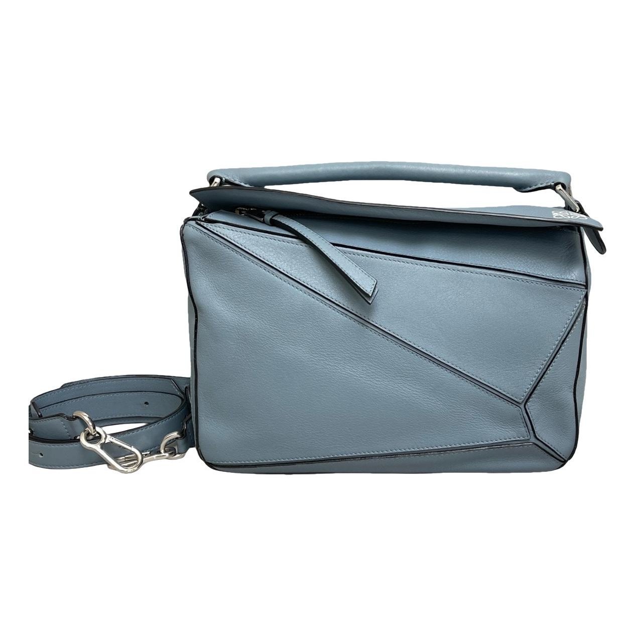 Puzzle leather crossbody bag