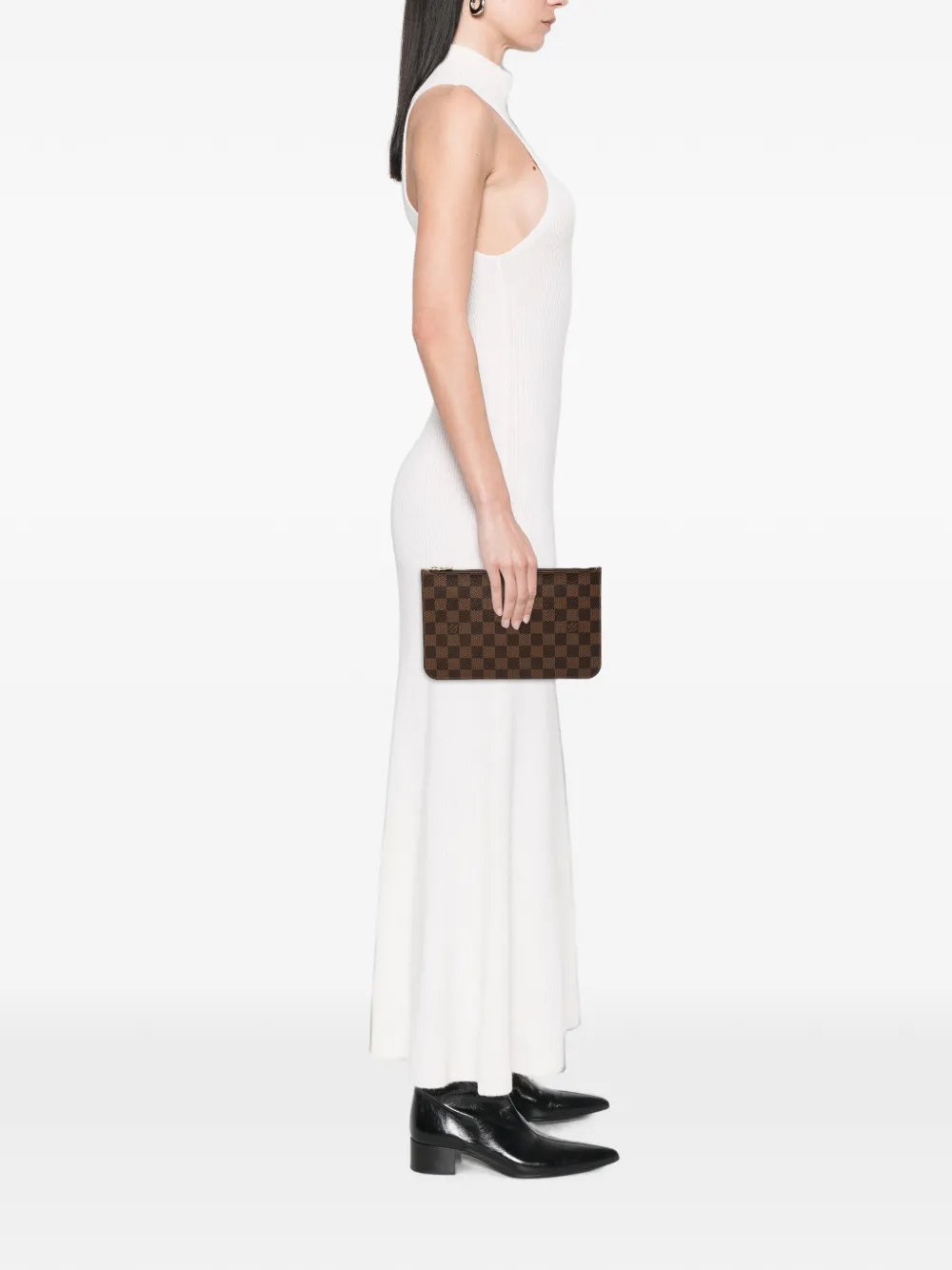2016 Damier Ebene Neverfull Pochette clutch bag