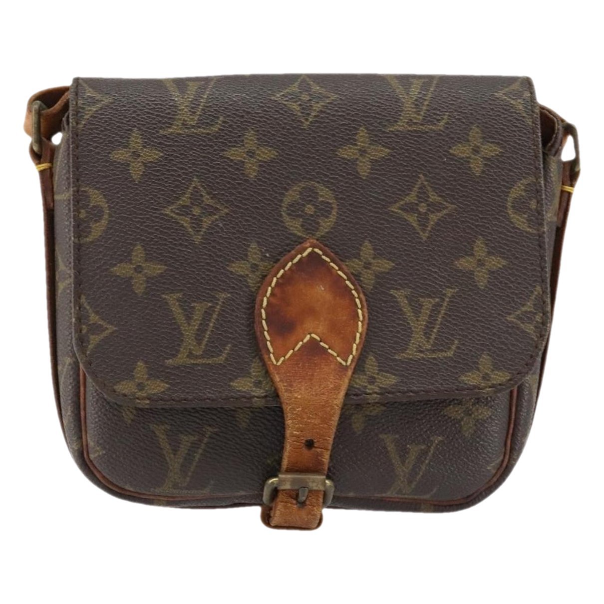 Cartouchière leather handbag