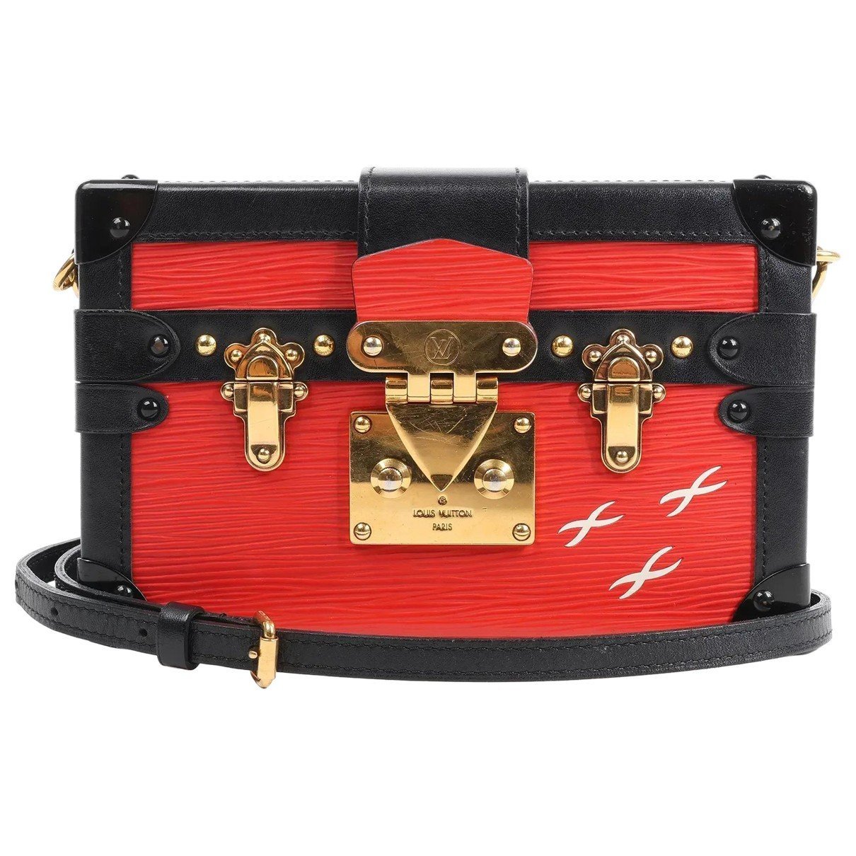 Petite Malle leather handbag