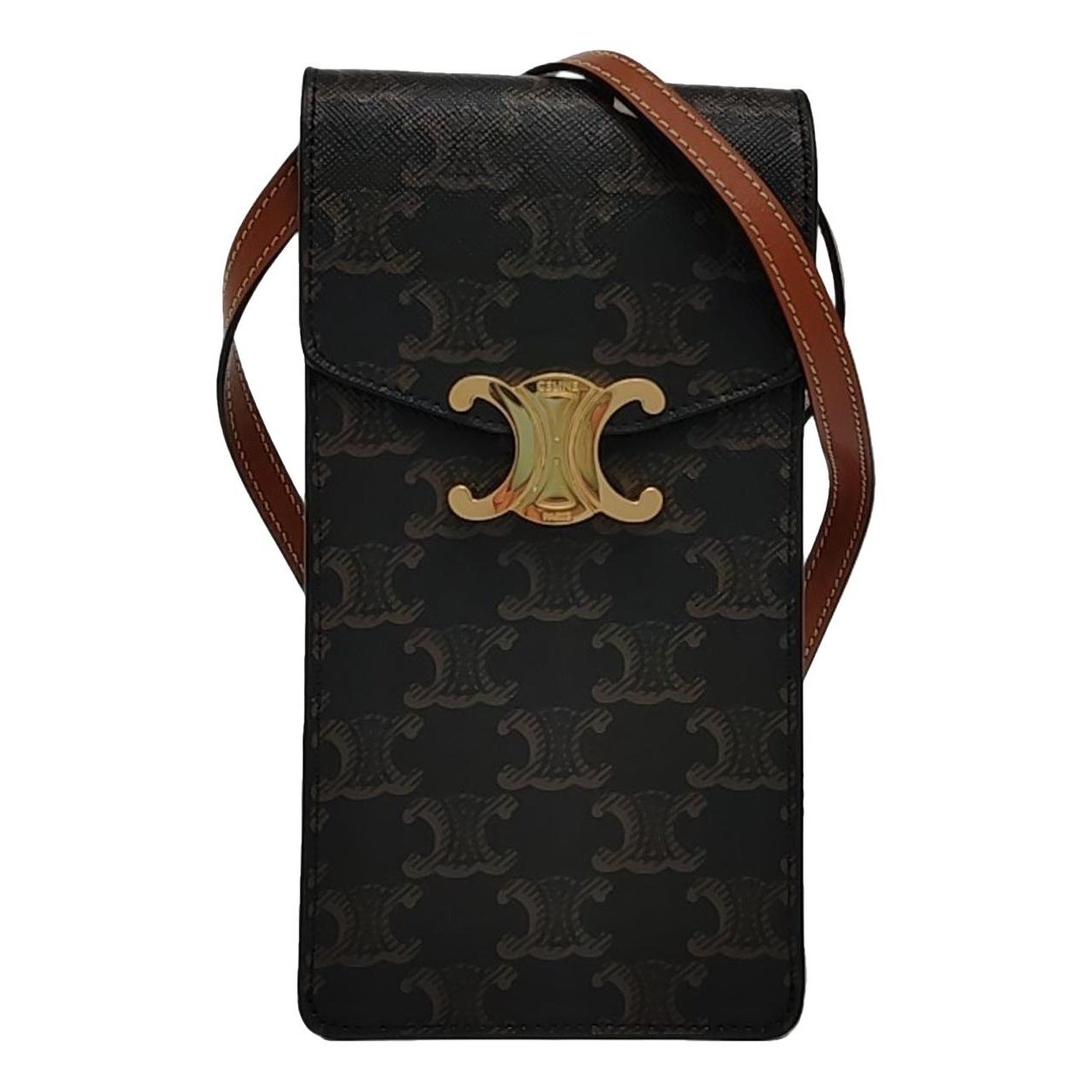 Triomphe leather handbag