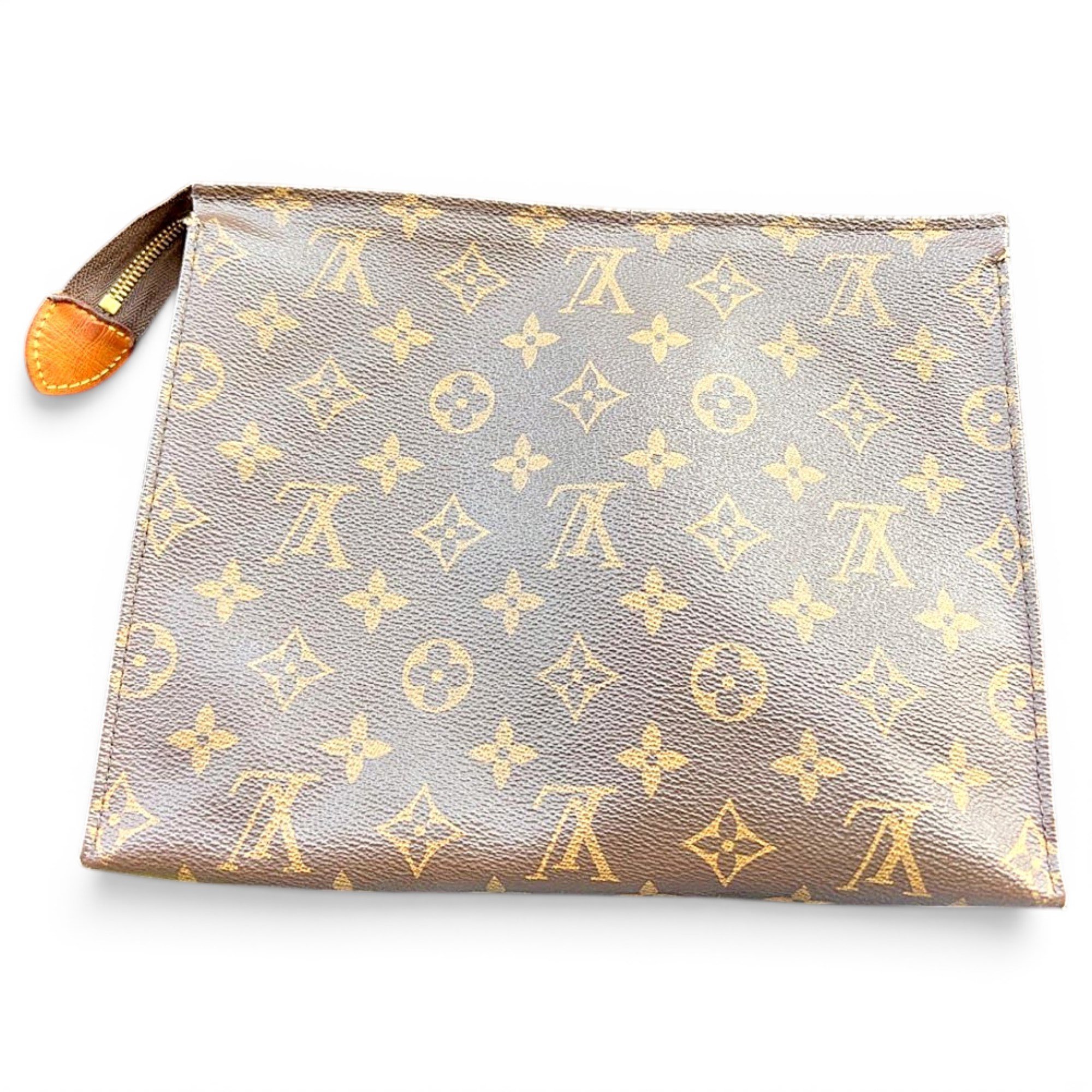 Leather clutch bag