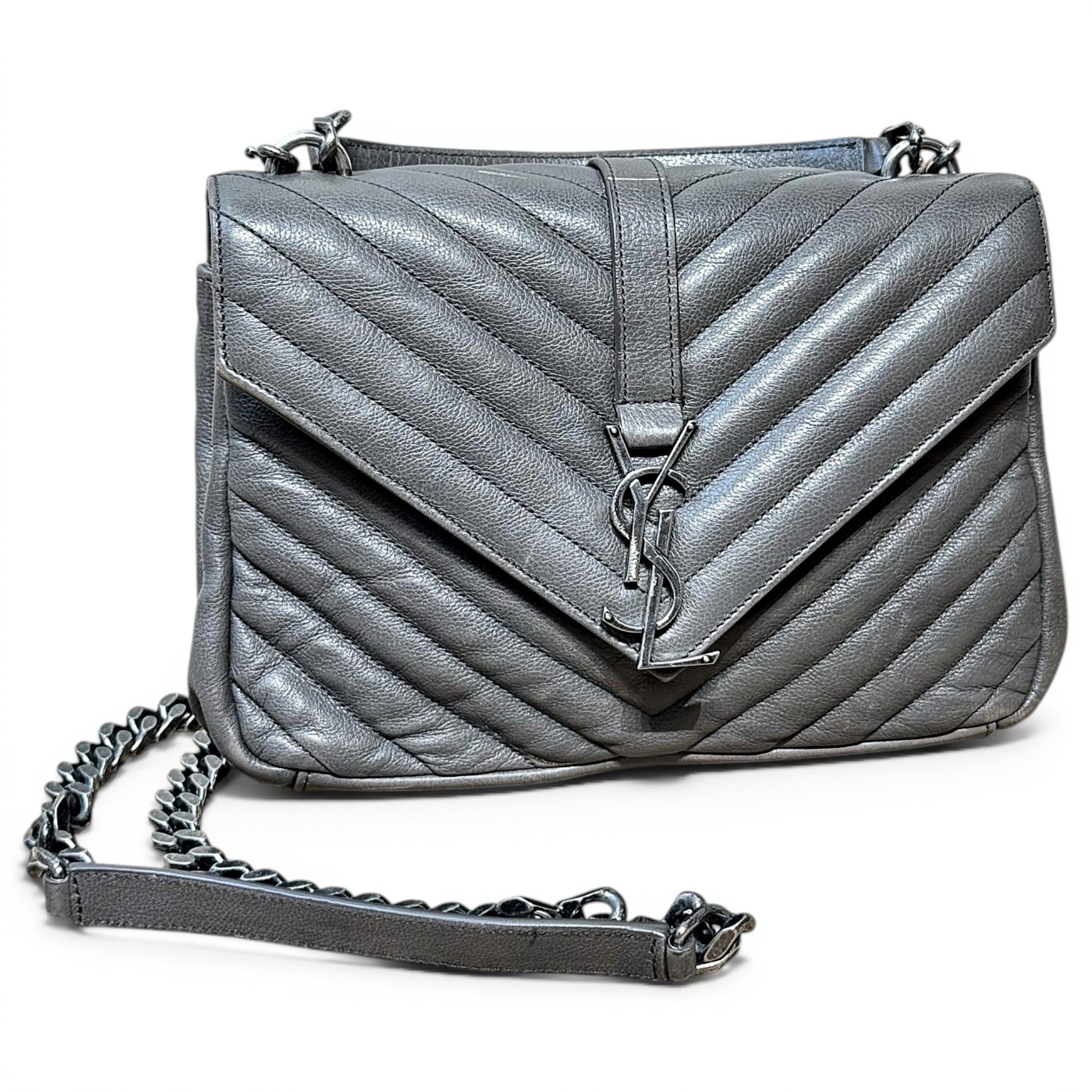 Collége monogramme leather handbag