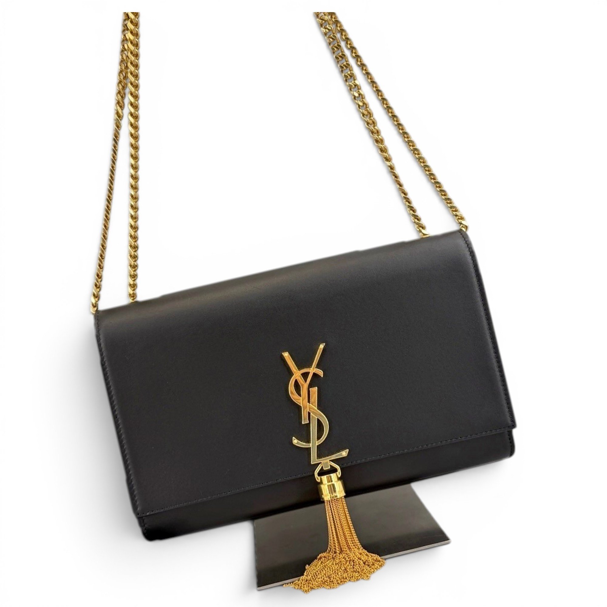 Pompom Kate leather handbag