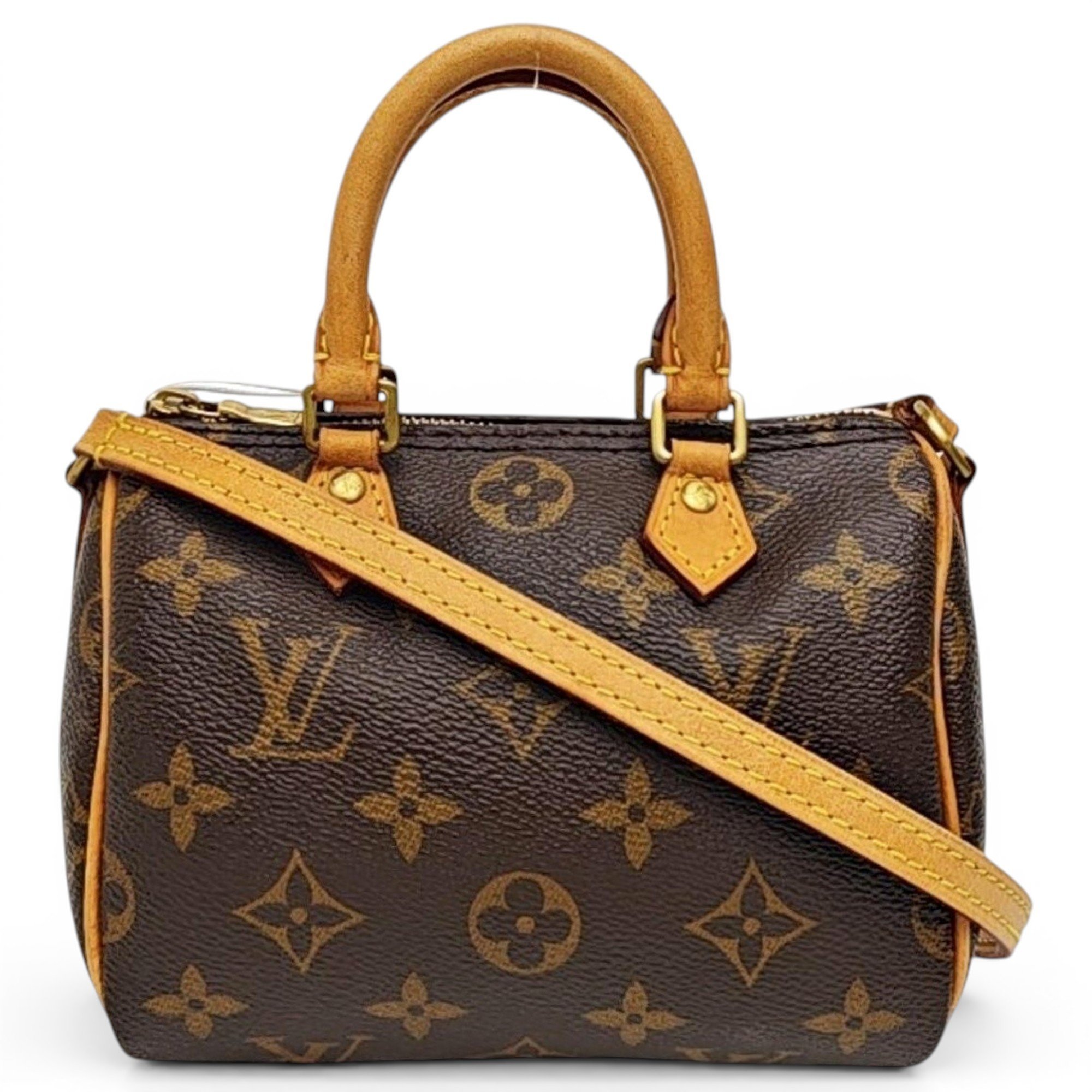 Nano Speedy / Mini HL leather handbag